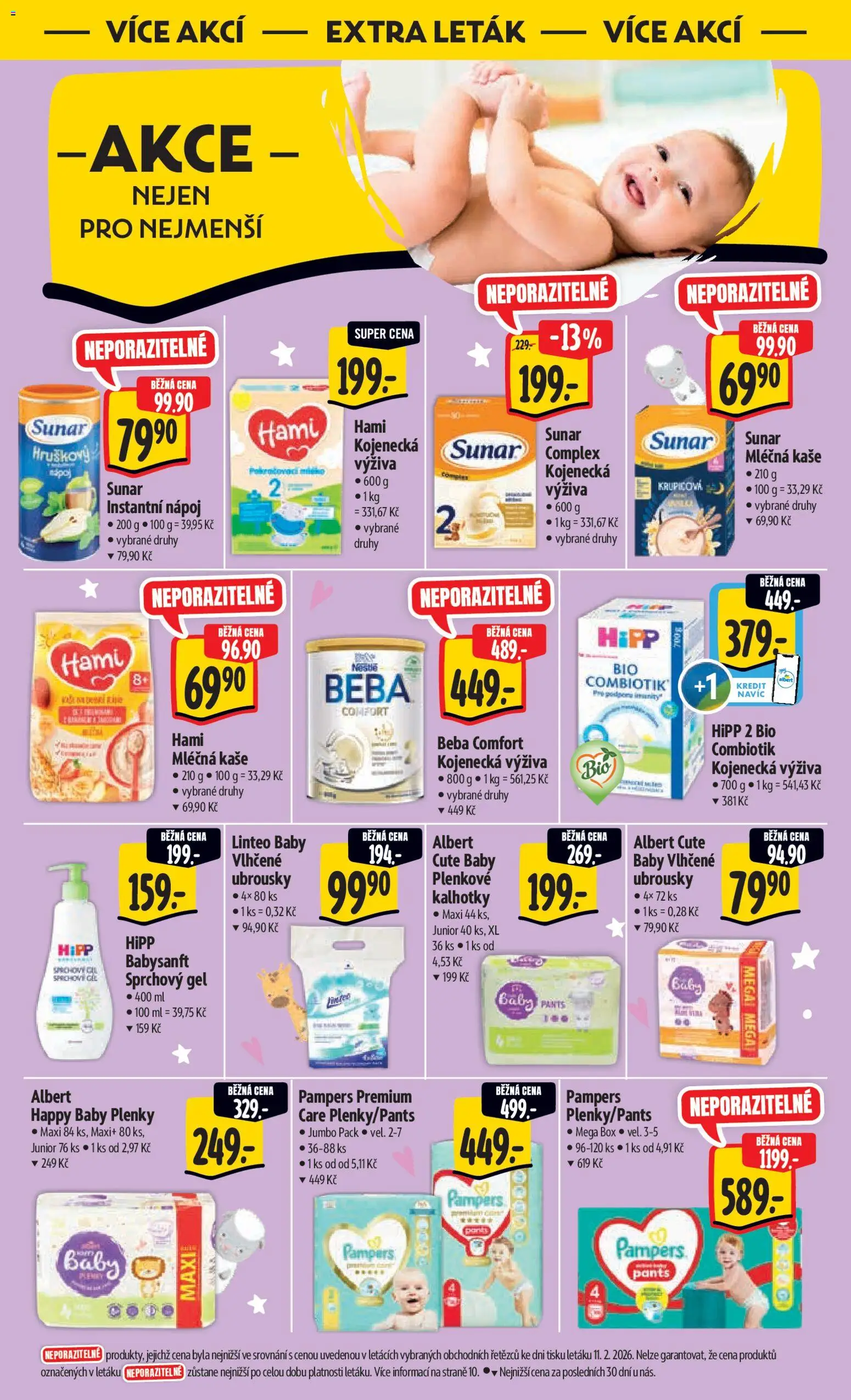 Albert leták - Hypermarket od 18.02.2026 | Strana: 37 | Produkty: Sprchový gel, Ubrousky, Plenky, Hipp
