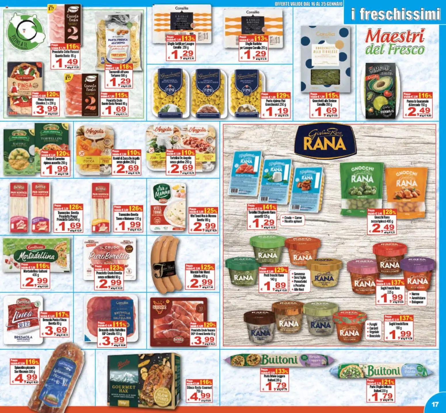Volantino CTS del 16.01.2026 | Pagina: 17 | Prodotti: Bresaola, Gnocchi, Pecorino, Gnocchetti