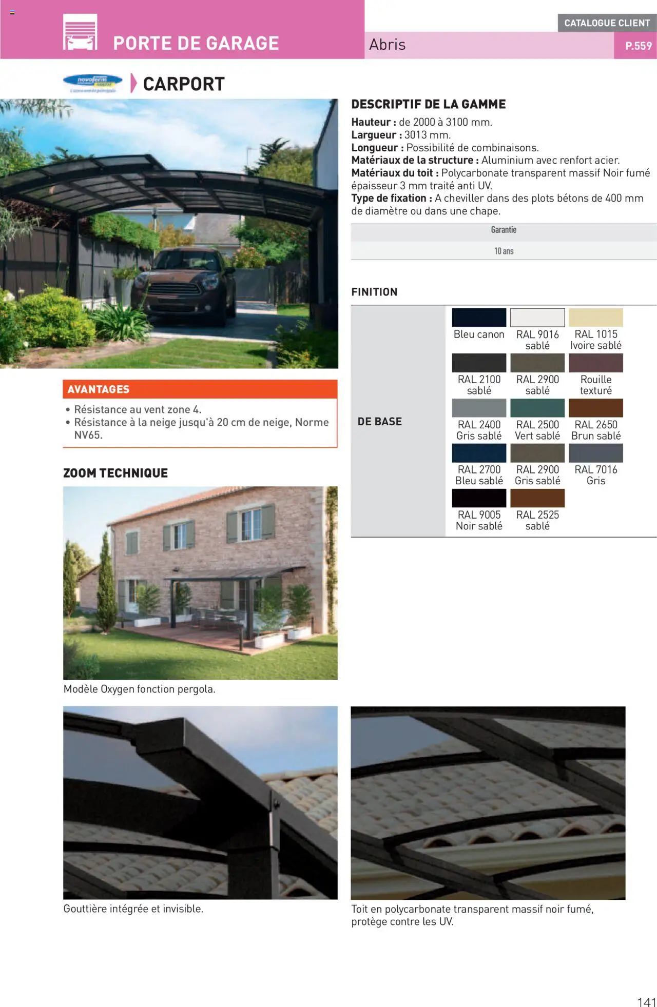  | Page: 141 | Produits: Base, Gouttière, Porte, Plots