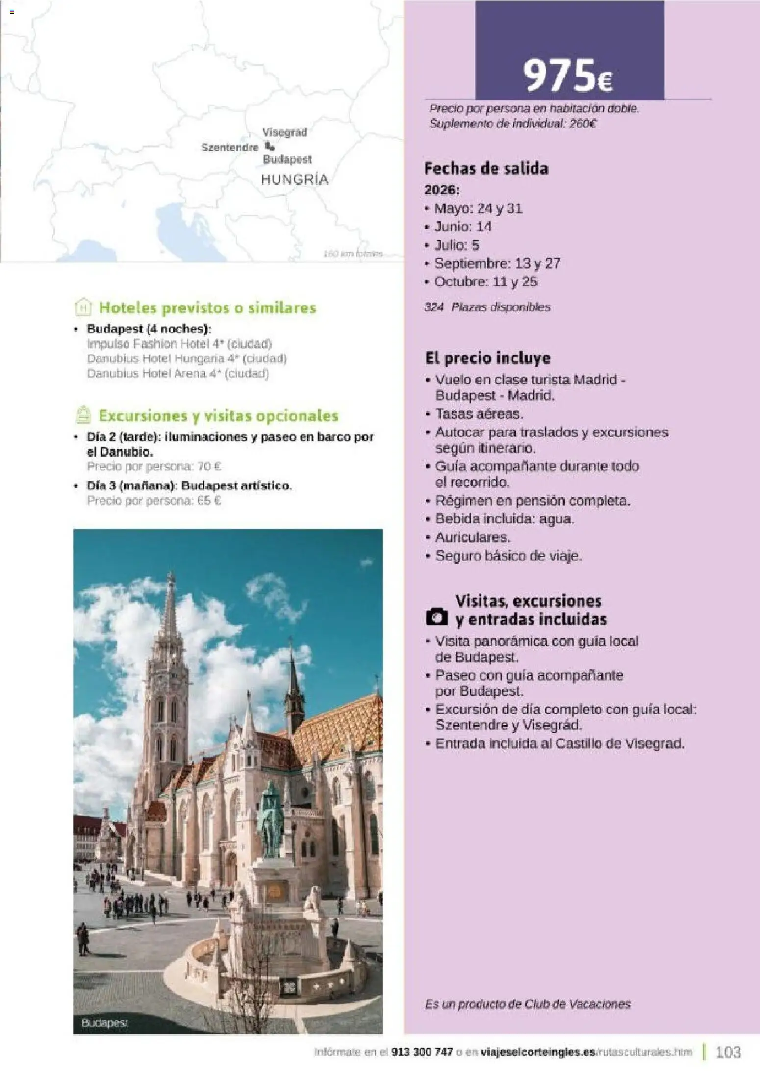 Viajes El Corte Inglés Rutas Culturales de la Comunidad de Madrid │ válido desde el 01.04.2026 | Página: 103