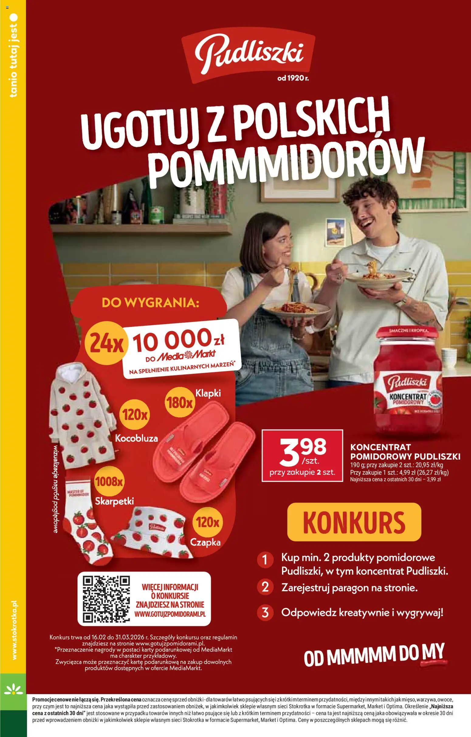 Stokrotka gazetka od 05.03.2026 | Strona: 38 | Produkty: Klapki, Czapka, Skarpetki, Koncentrat pomidorowy