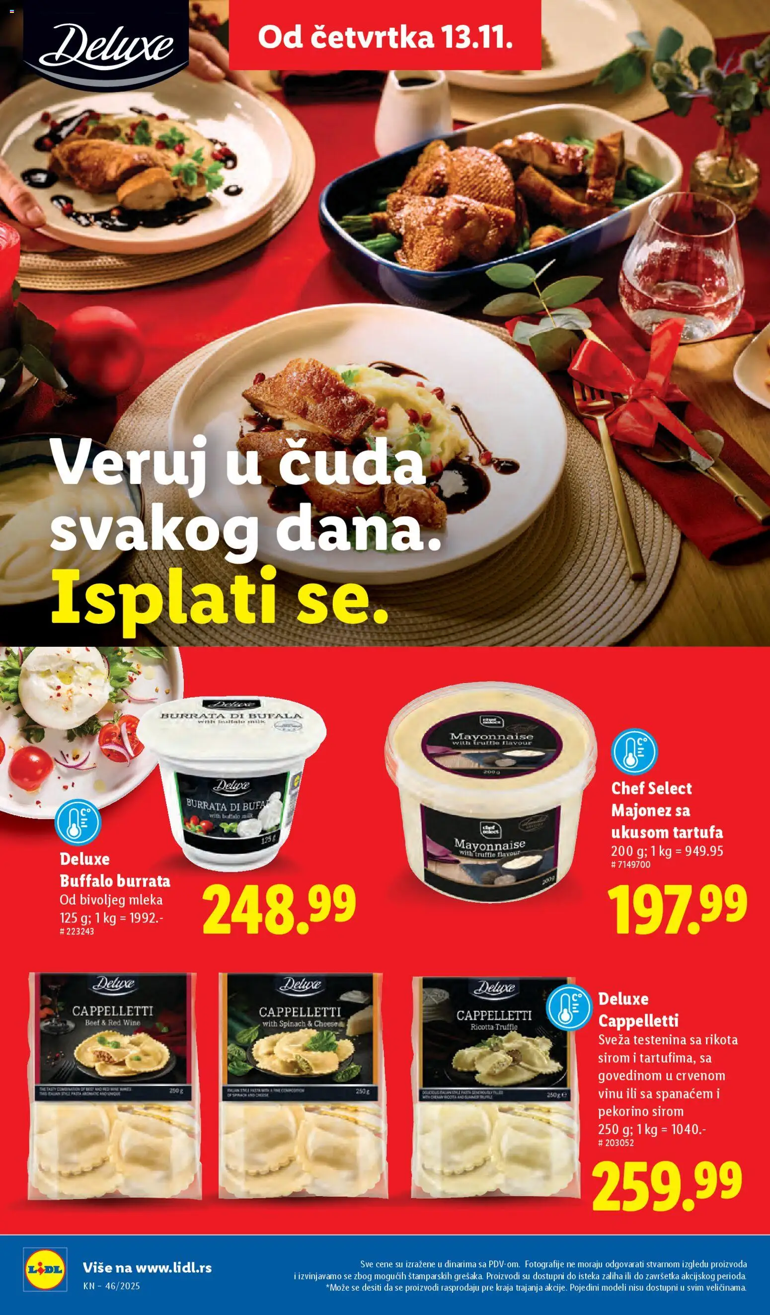 Lidl katalog - važi od 13.11.2025 | Strana: 30 | Proizvode: Majonez, Testenina, Burrata