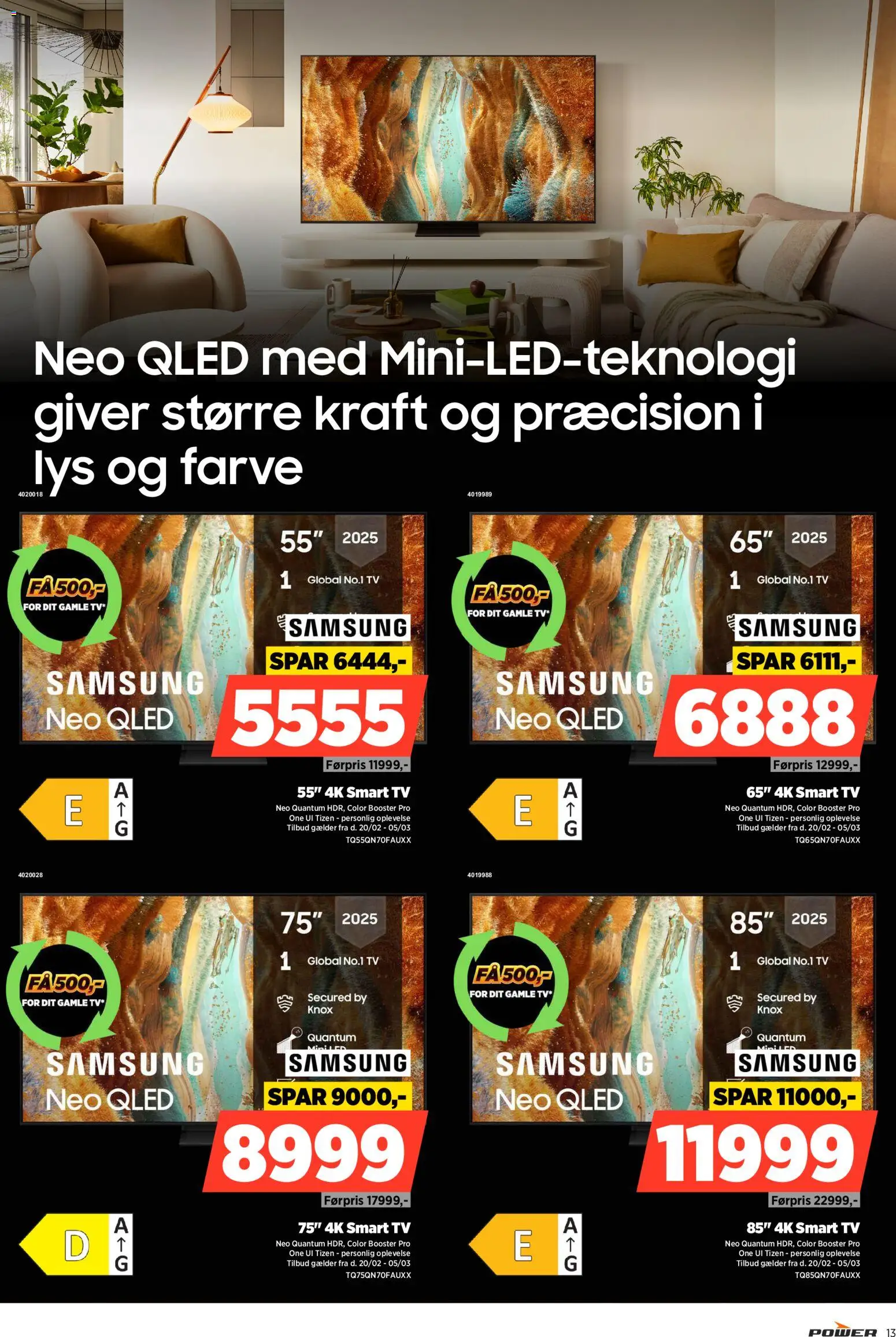 Power tilbudsavis – gyldig fra 20.02.2026 | Side: 13 | Produkter: Smart TV, TV