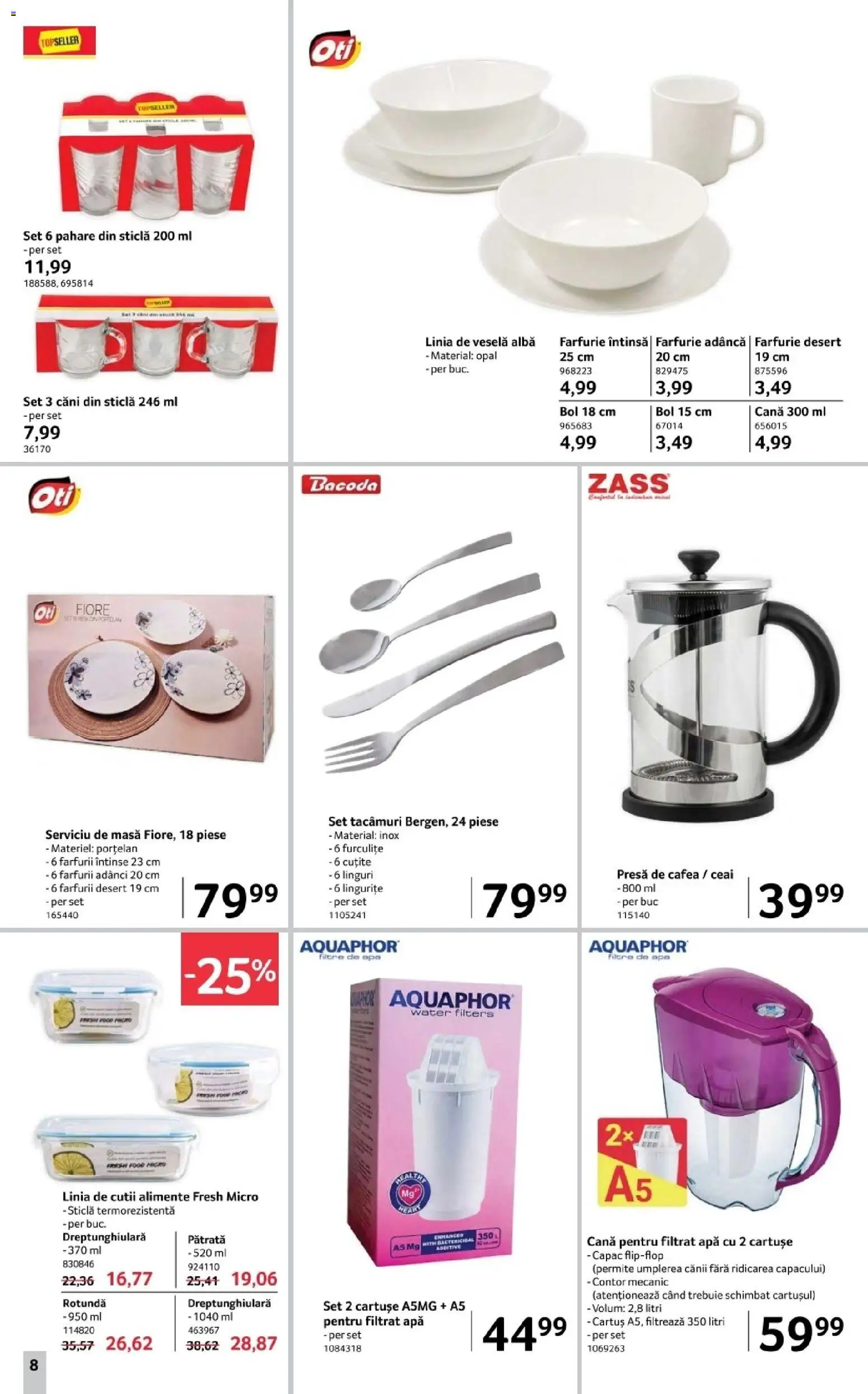 Noul catalog Selgros – valabil de la 02.01.2026 | Pagină: 8 | Produse: Presă, Bol, Masă, Cafea