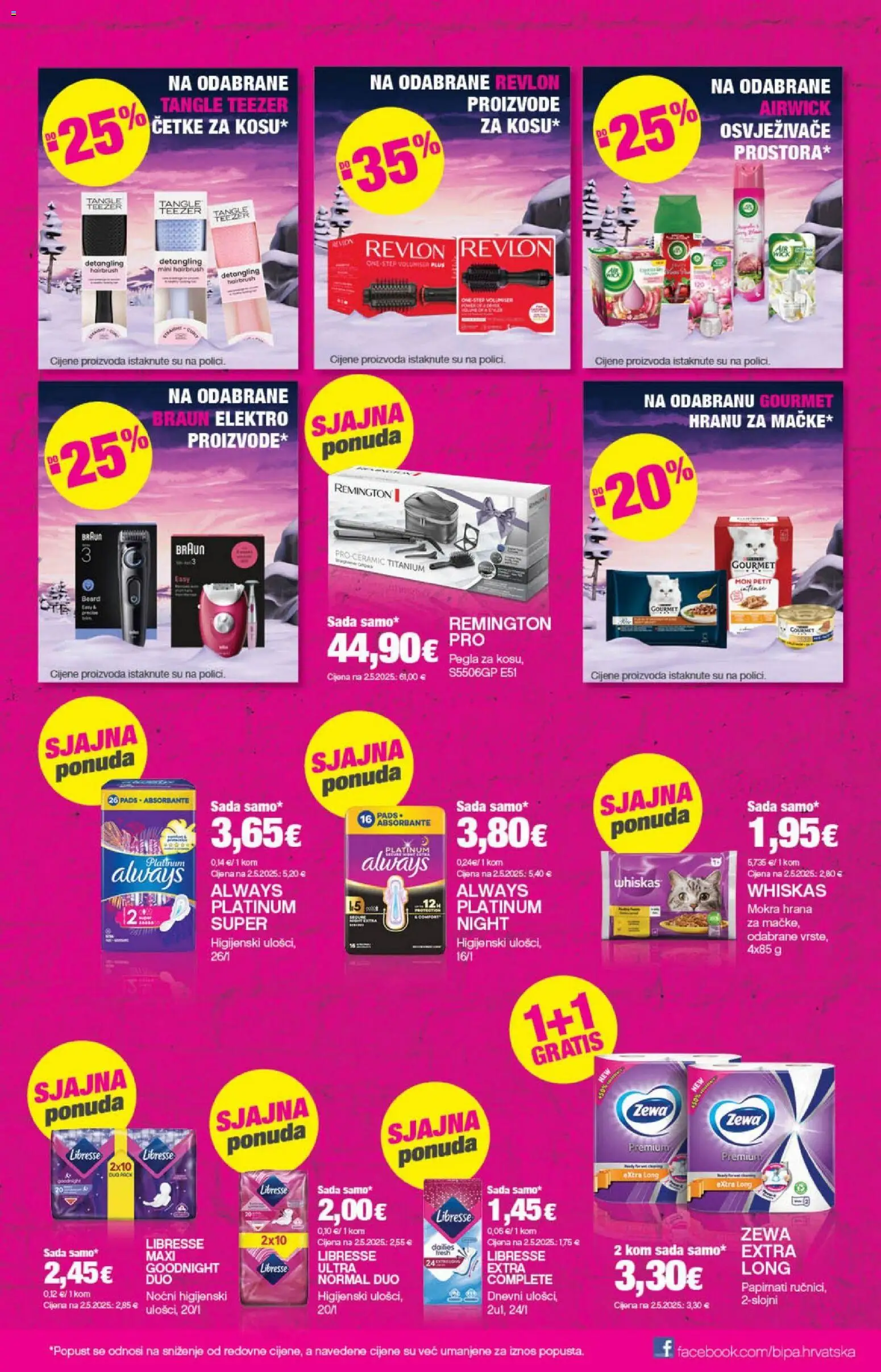 Bipa katalog | vrijedi od 11.12.2025 | Stranica: 30 | Proizvodi: Pegla, Whiskas, Zewa, Libresse