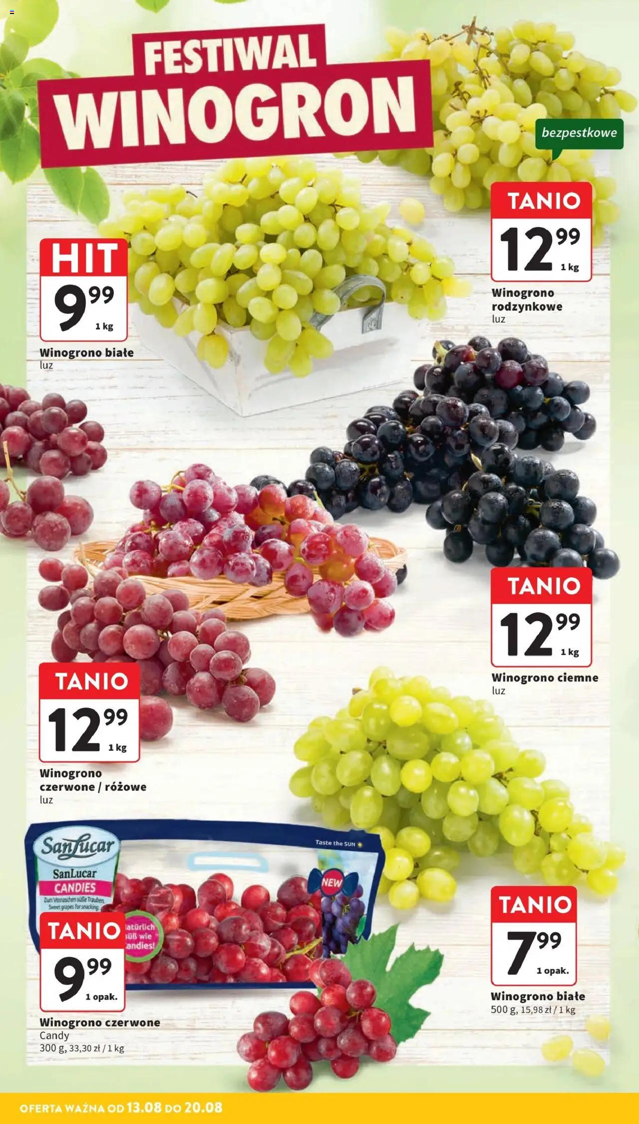 Intermarche Gazetka od 13.08.2025 | Strona: 24 | Produkty: Winogrono