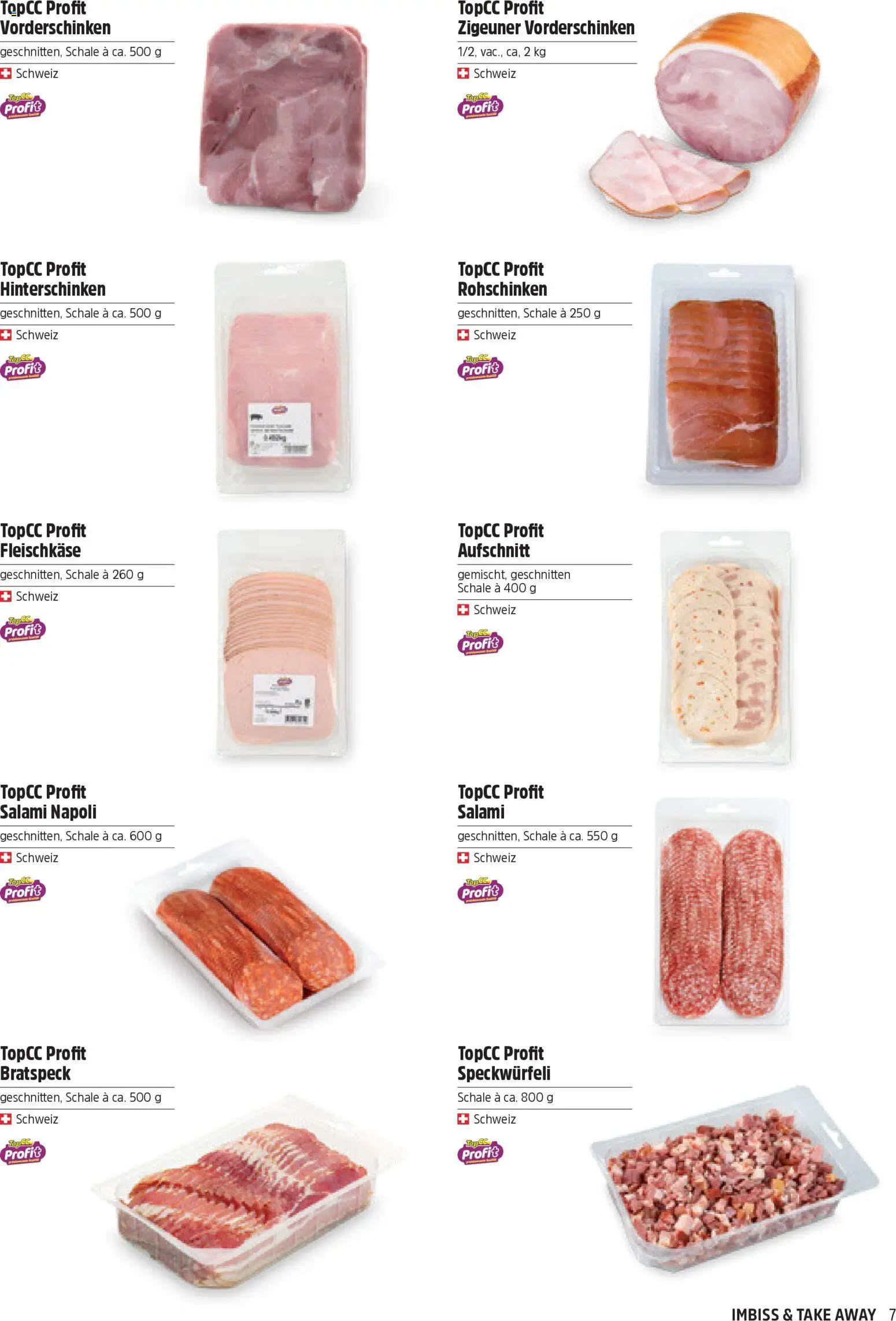 TopCC aktionen Imbiss & Take Away – gültig ab 31.03.2026 | Seite: 7 | Produkte: Salami, Top