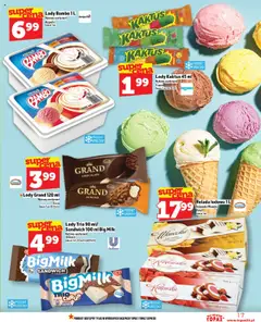 Topaz Gazetka MAZ od 03.07.2025 | Strona: 17 | Produkty: Czekolady, Rolada, Big Milk, Lody