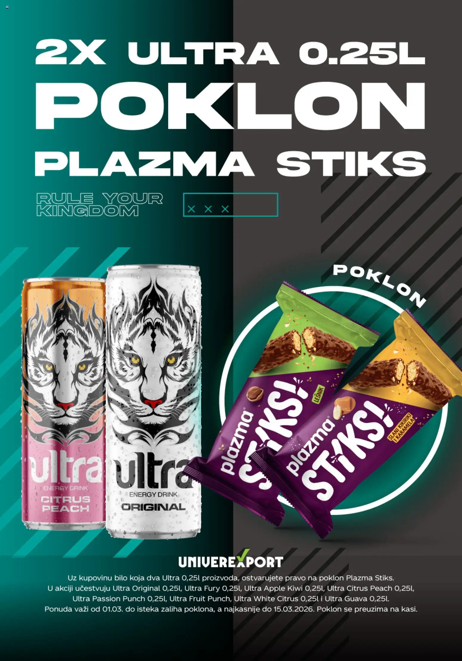 Univerexport katalog - važi od 01.03.2026 | Strana: 1 | Proizvode: Plazma, Lešnik, Kikiriki