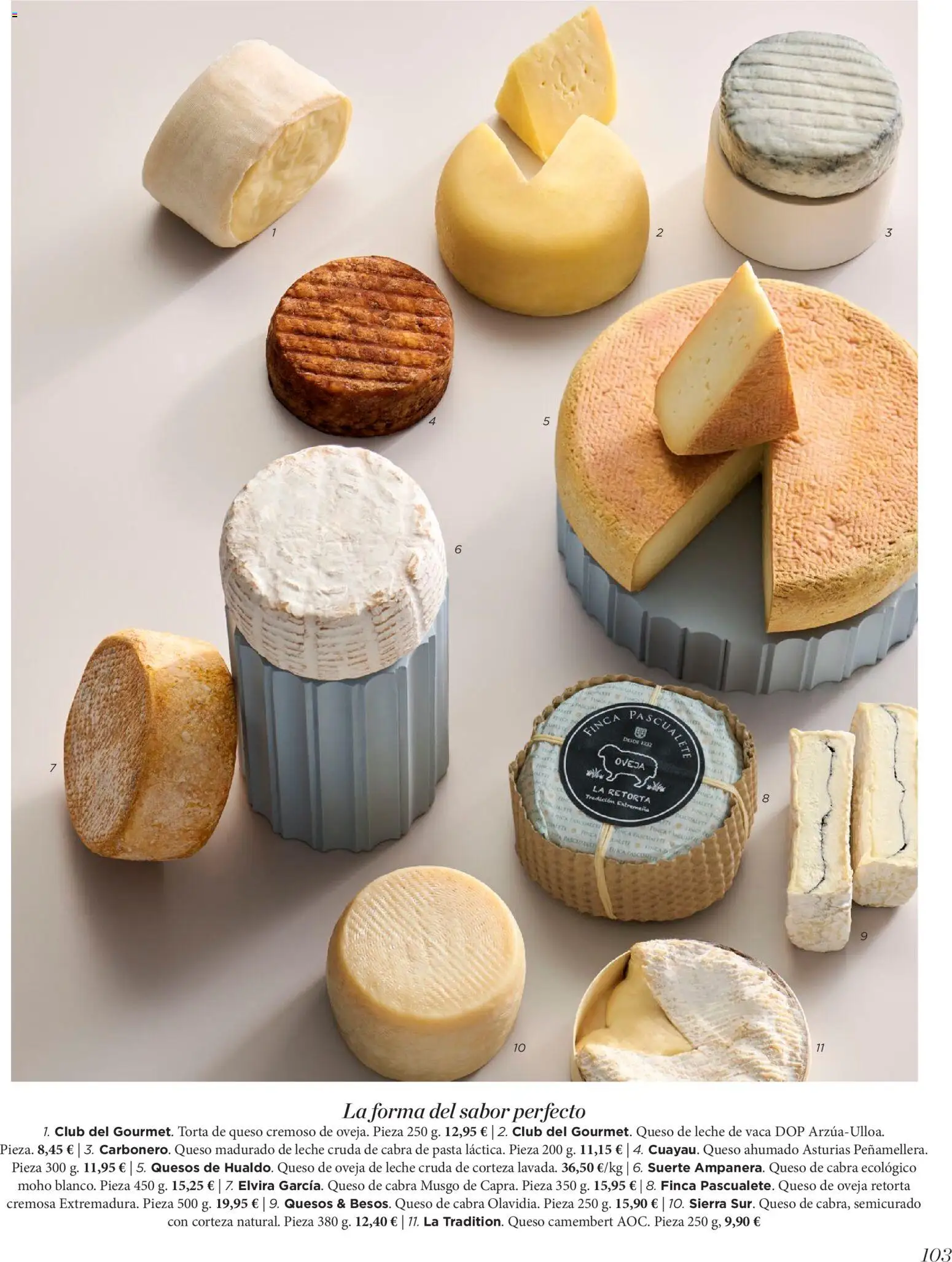 El Corte Inglés ofertas │ válido desde el 19.11.2025 | Página: 103 | Productos: Μπάρα σαπουνιού, Queso de oveja, Leche, Pasta