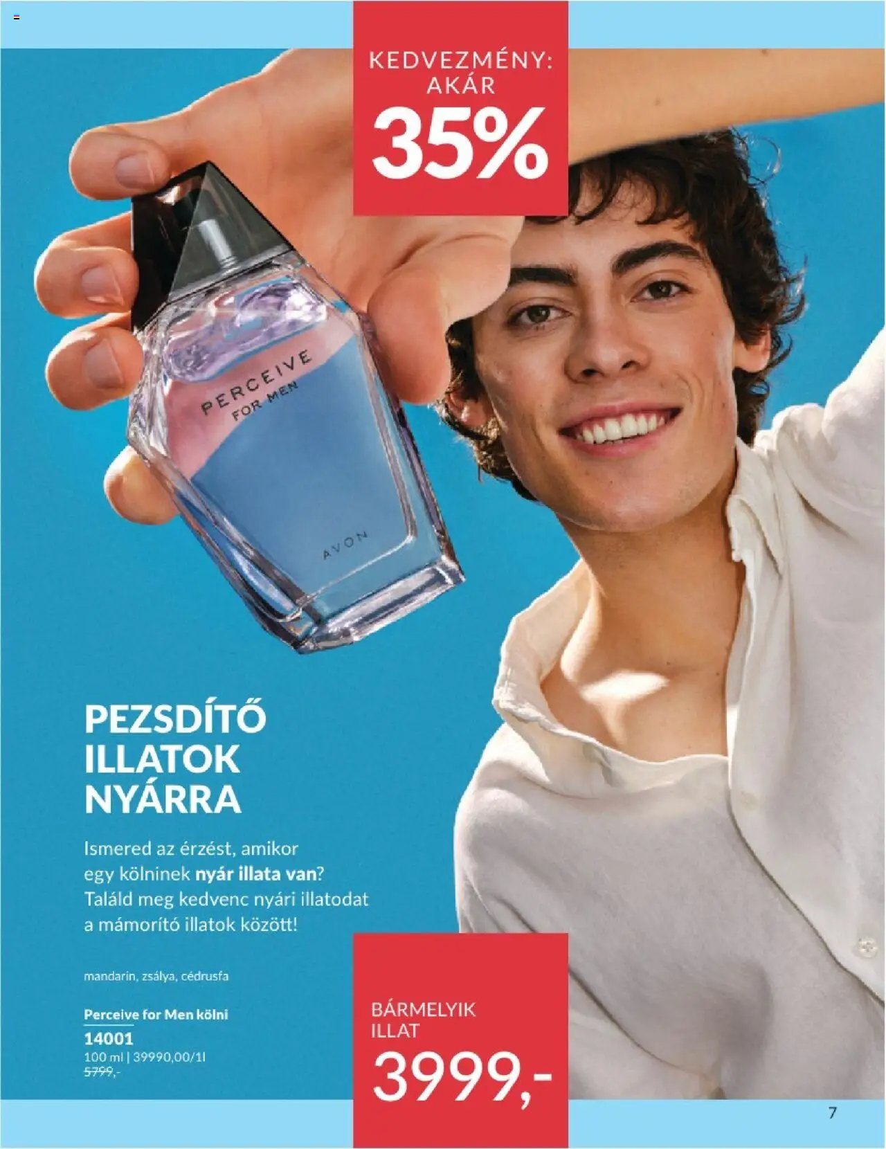 Avon akciós ujság - amely érvényes a következő dátumtól: 01.07.2025 | Oldal: 7 | Termékek: Kölni