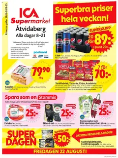 ICA Supermarket - Åtvidaberg - Förhandsvisning av reklamblad från butik ICA Supermarket aktuell från 18.08.2025