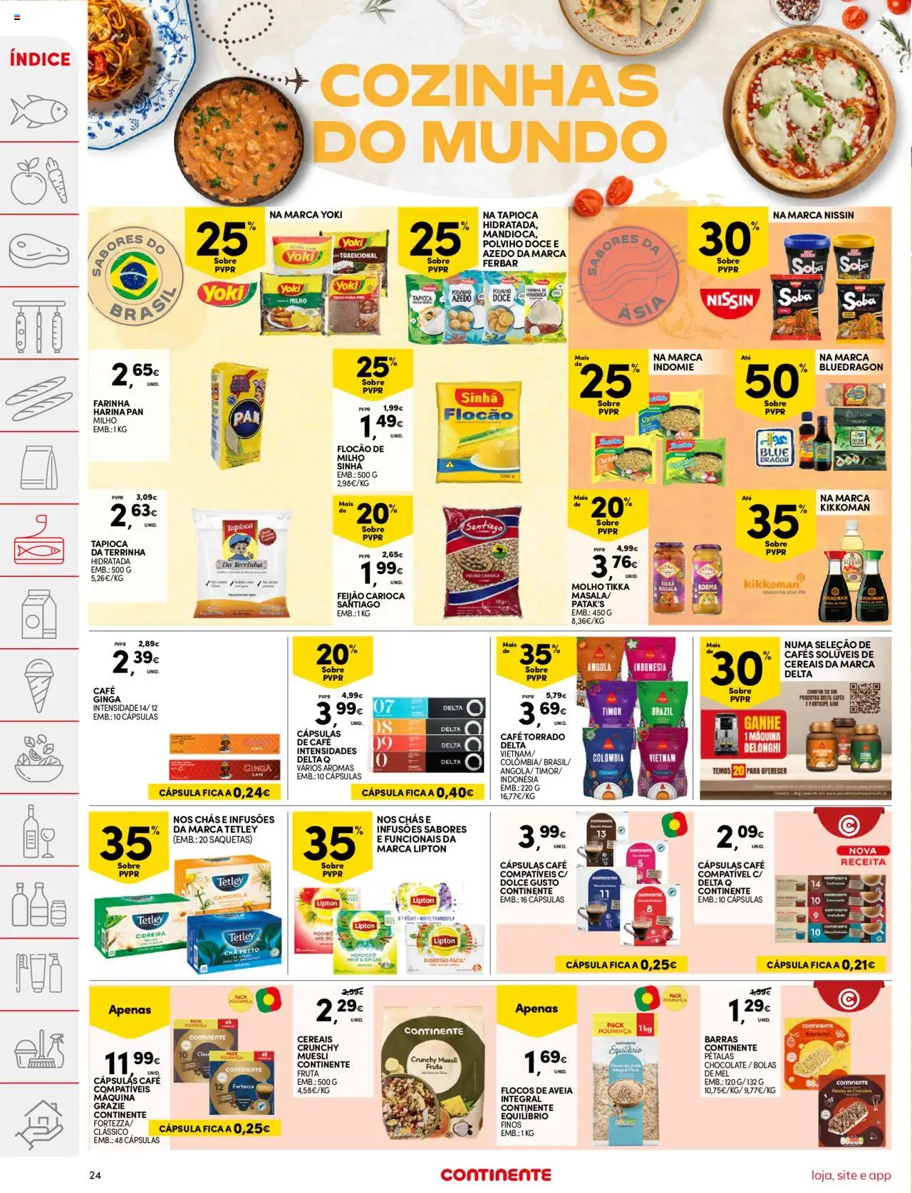 Continente folheto │ válido de 03.06.2025 | Página: 24 | Produtos: Delta q, Harina Pan, Chás, Chocolate