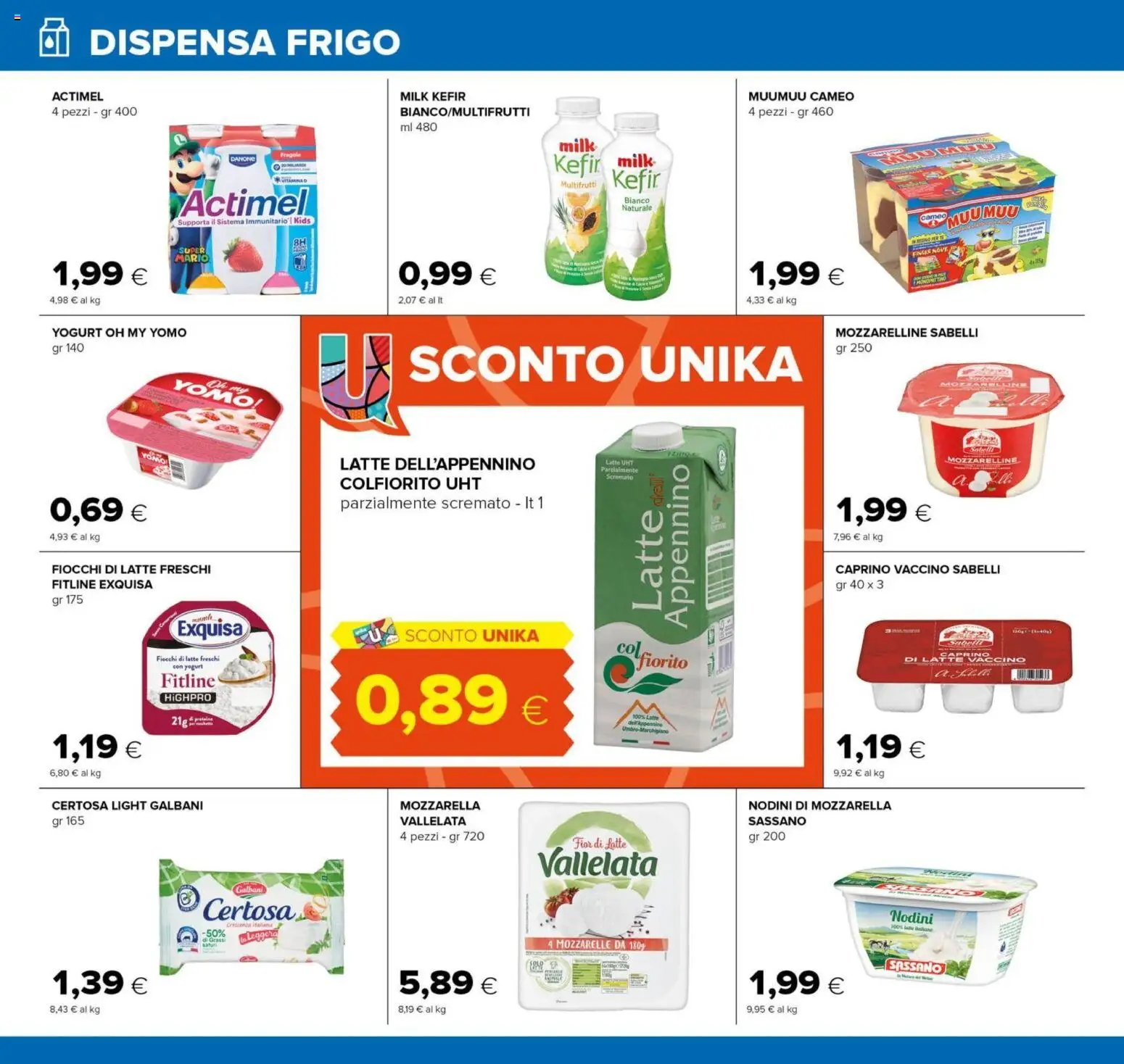 Volantino Oasi del 15.01.2026 | Pagina: 8 | Prodotti: Yogurt, Fiocchi di latte, Mozzarella, Latte