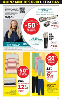 Super U - Prévisualisation de Super U catalogue valide à partir de 10.03.2026 | Page: 35 | Produits: Brosse, Pull, Pantalon, Pyjama