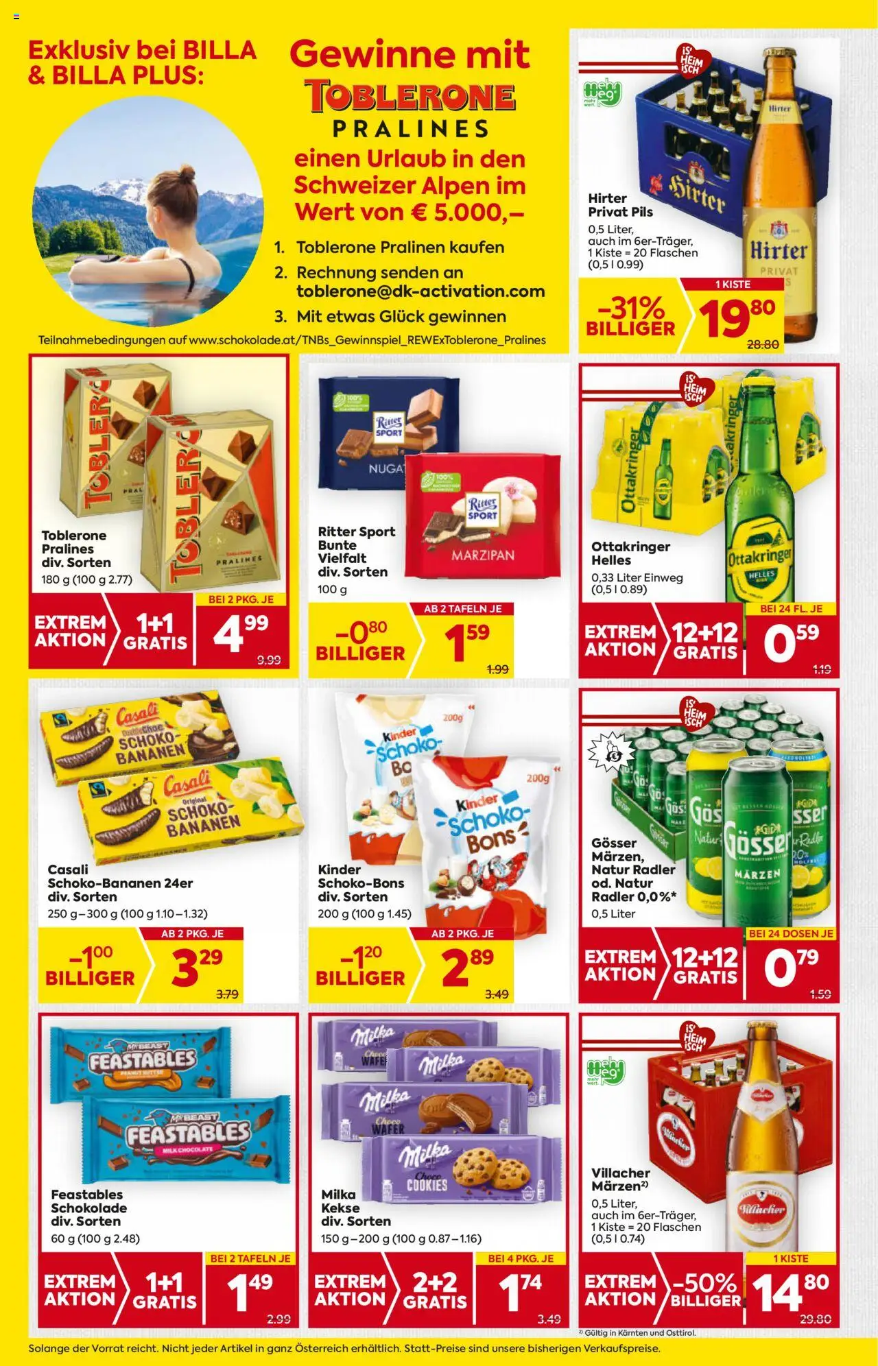 Billa Flugblatt - Kärnten gültig ab 07.08.2025 | Seite: 12 | Produkte: Kekse, Schokolade, Bananen