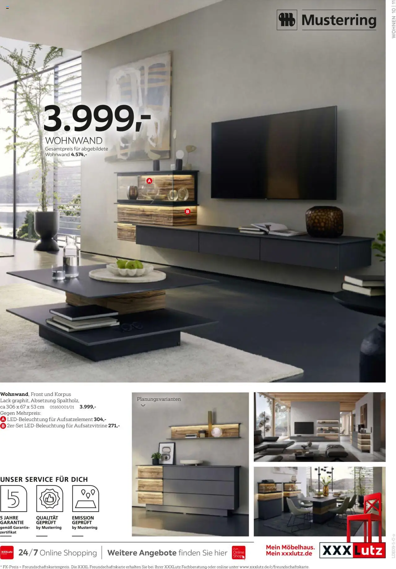 XXXL Lutz Last-Minute-Preis – gültig ab 22.09.2025 | Seite: 11 | Produkte: Wohnwand