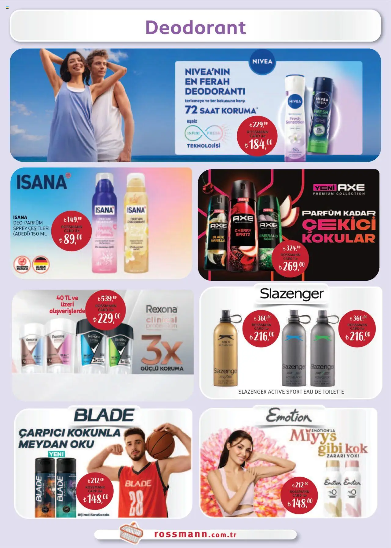 Rossmann Ağustos Kişisel Bakım Kataloğu - 04.08.2025 tarihinden itibaren geçerlidir | Sayfa: 19 | Ürünler: Deodorant, Parfüm, Eau de toilette, Saat