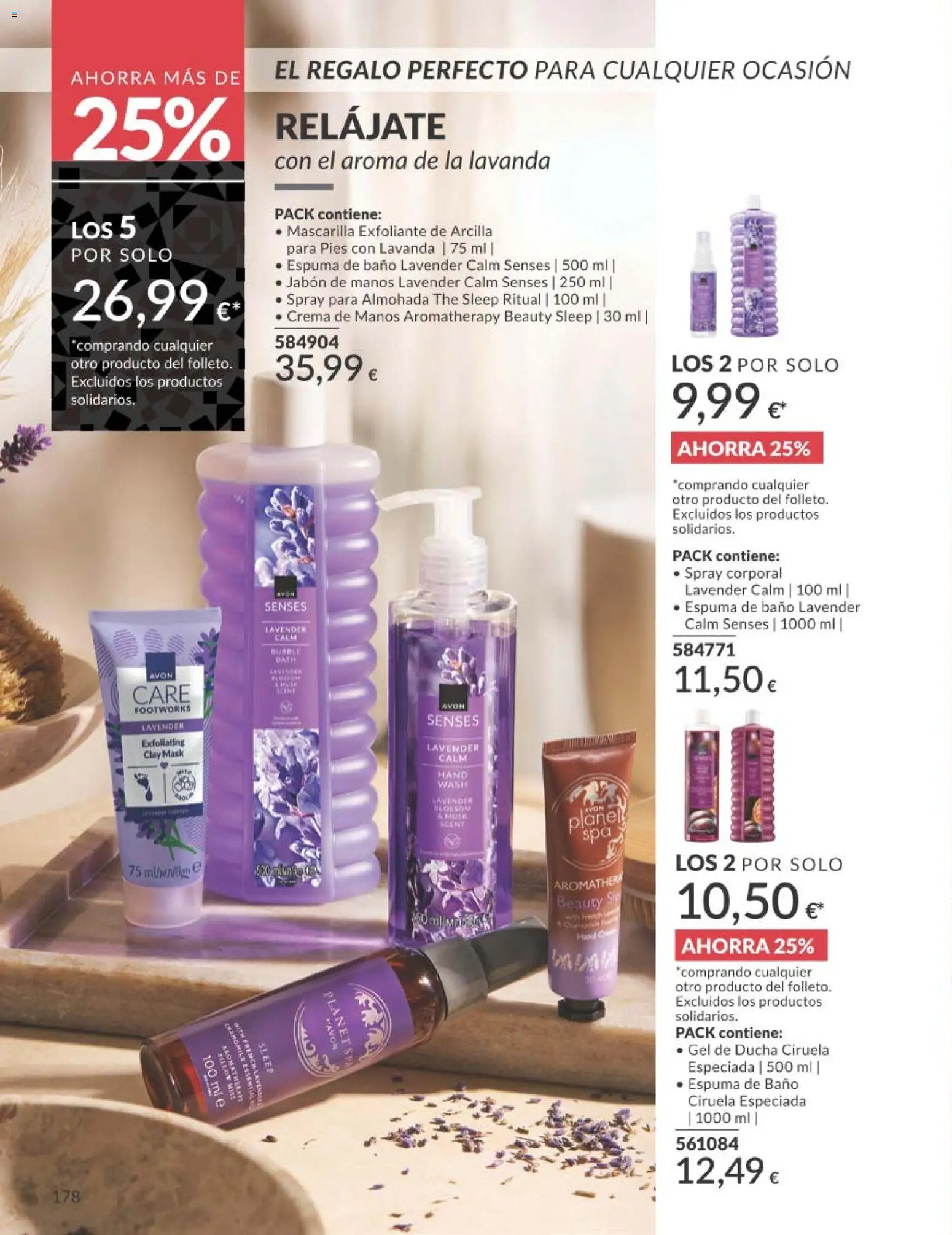 Catálogo AVON campaña 2 │ válido desde el 01.02.2026 | Página: 188 | Productos: Crema, Spray corporal, Almohada, Ducha