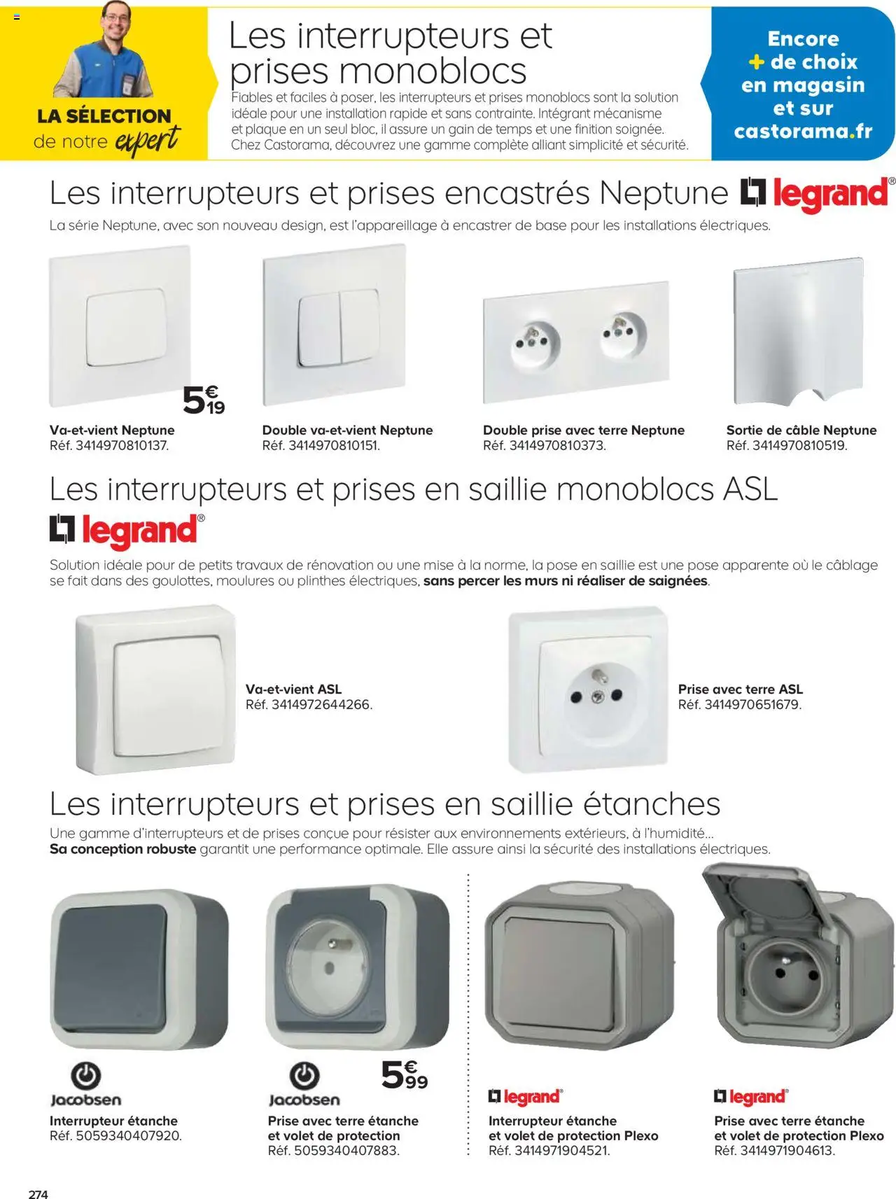 {H1} | Page: 274 | Produits: Câble, Base, Prises, Prise