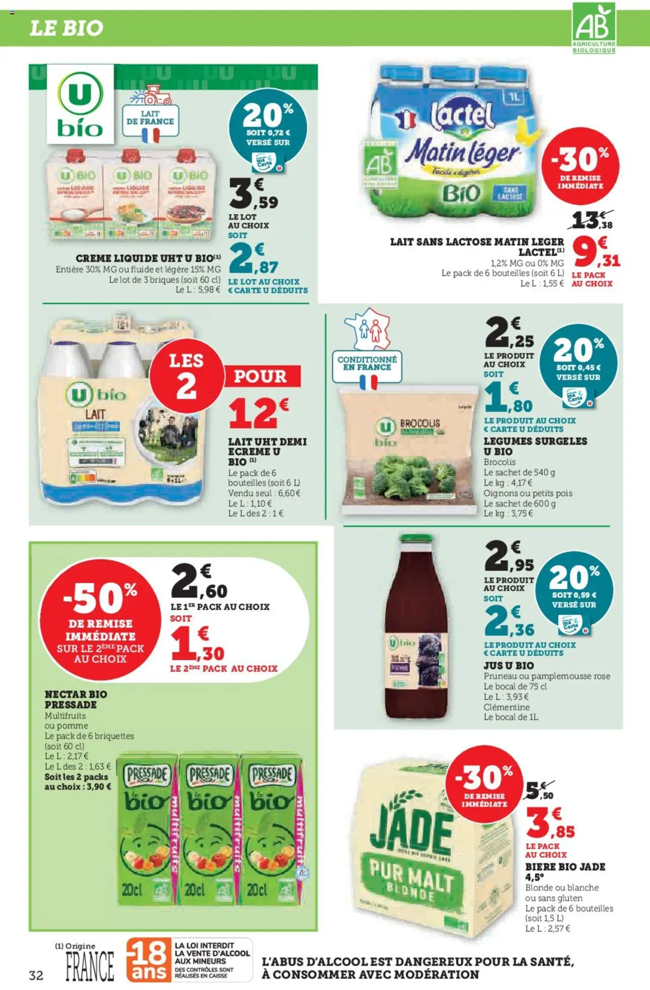  | Page: 32 | Produits: Clémentine, Pamplemousse, Lait, Jus