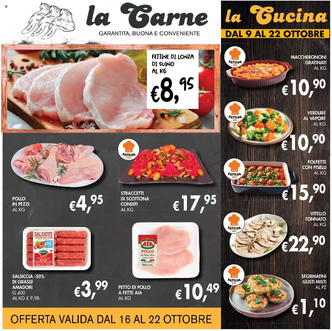 Volantino Coal del 09.10.2025 | Pagina: 5 | Prodotti: Salsiccia, Piselli, Vitello, Polpette
