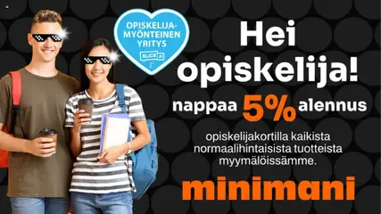 Minimani-mainoslehti voimassa 01.09.2025 alkaen