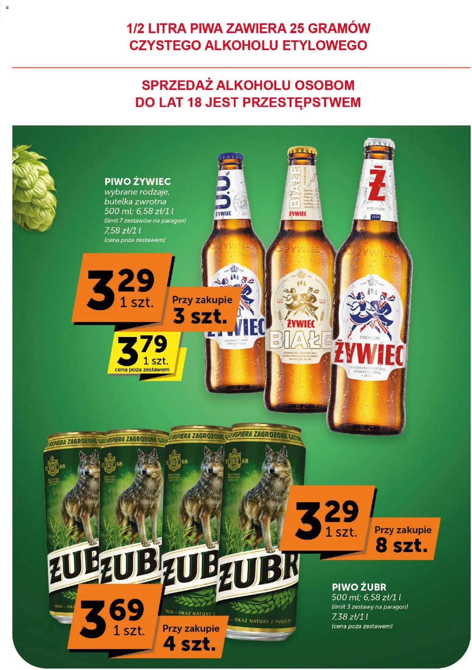 Euro Sklep Gazetka - Minimarket od 22.01.2026 | Strona: 15 | Produkty: Piwo żubr, Piwo