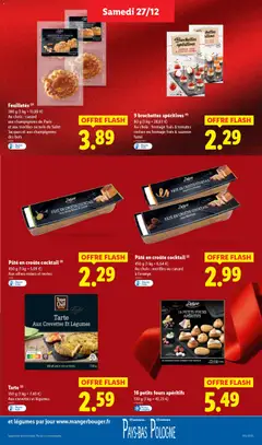 LIDL - Prévisualisation de Tarte Aux Crevettes Et Légumes, 350 g (1 kg = 7,40 €). Aux crevettes et légumes valide à partir de 27.12.2025 | Page: 15