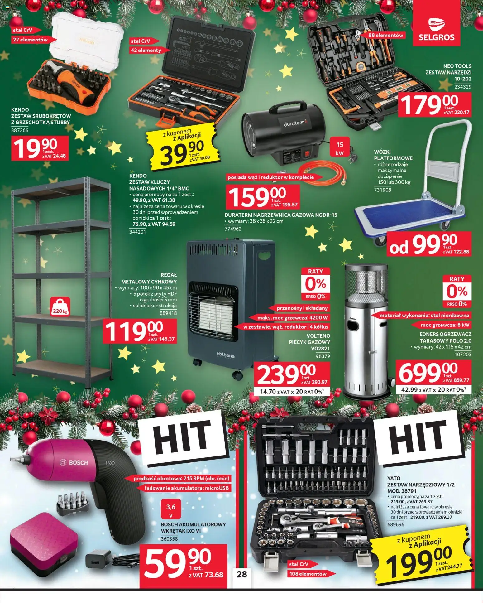 Selgros cash&carry Gazetka - Oferta przemysłowa od 04.12.2025 | Strona: 30 | Produkty: Zestaw narzędzi, Plyty, Piecyk, Regał