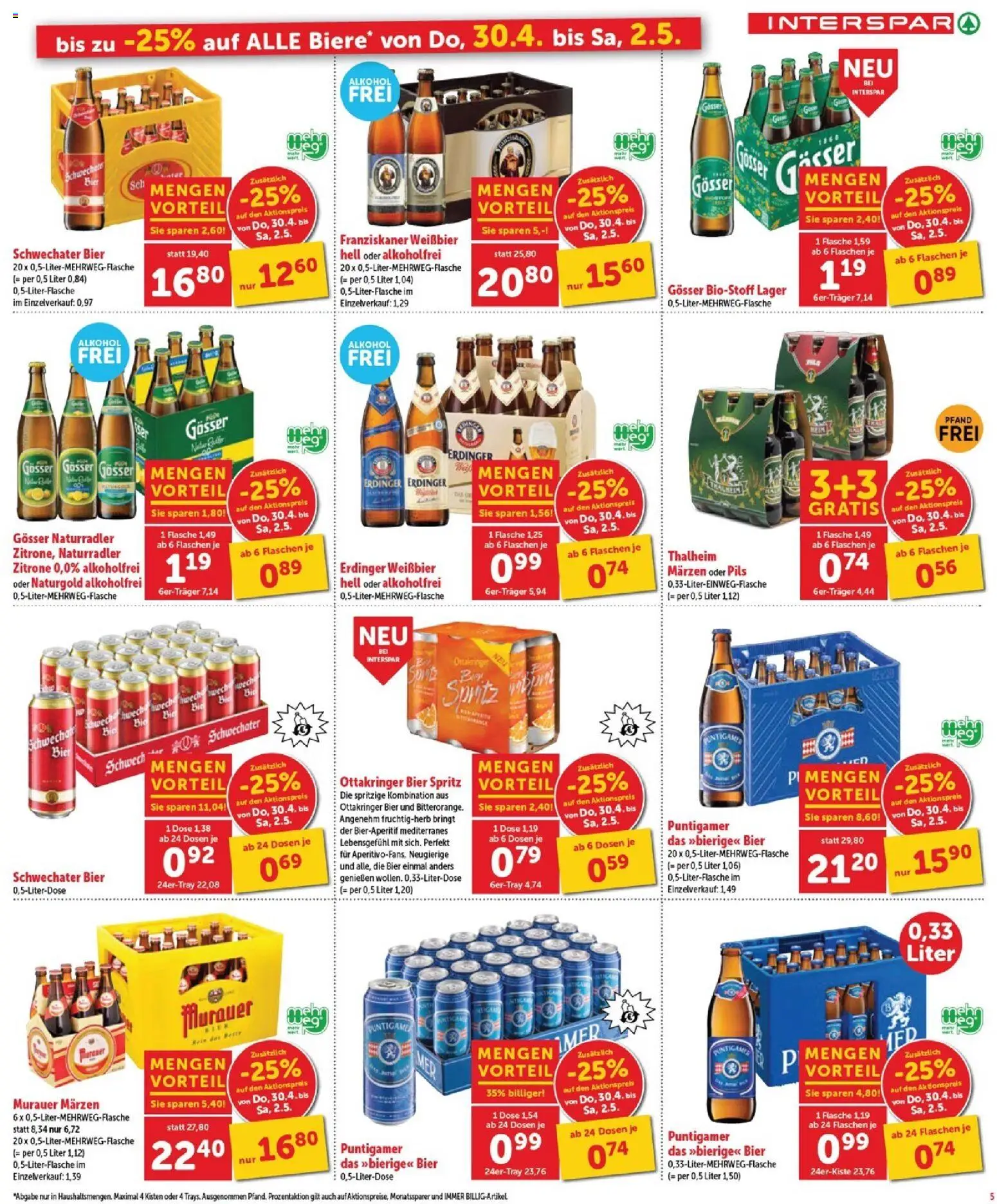 Interspar Flugblatt - Burgenland Sued gültig ab 30.04.2026 | Seite: 6 | Produkte: Zitrone, Bier