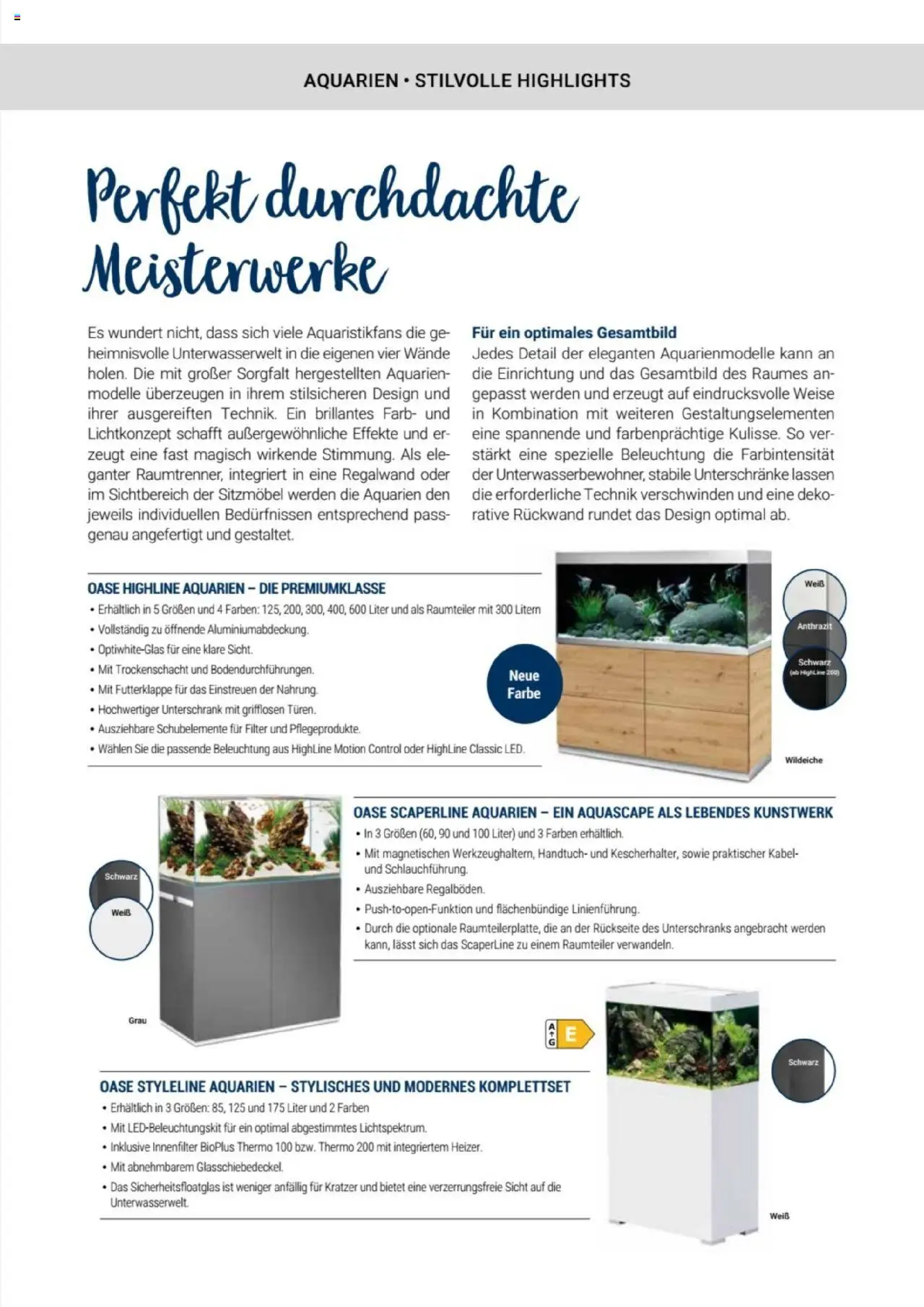 zookauf Themenkatalog Aquaristik – gültig ab 01.10.2025 | Seite: 5 | Produkte: Kabel, Raumteiler, Unterschrank