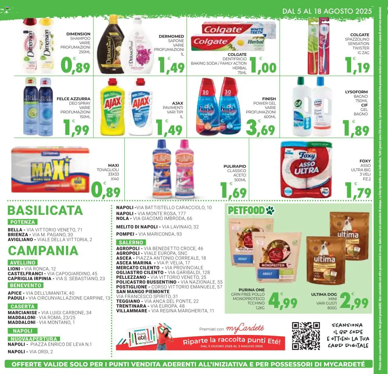 Volantino Eté del 05.08.2025 | Pagina: 12 | Prodotti: Sapone, Pollo, Mango, Aceto