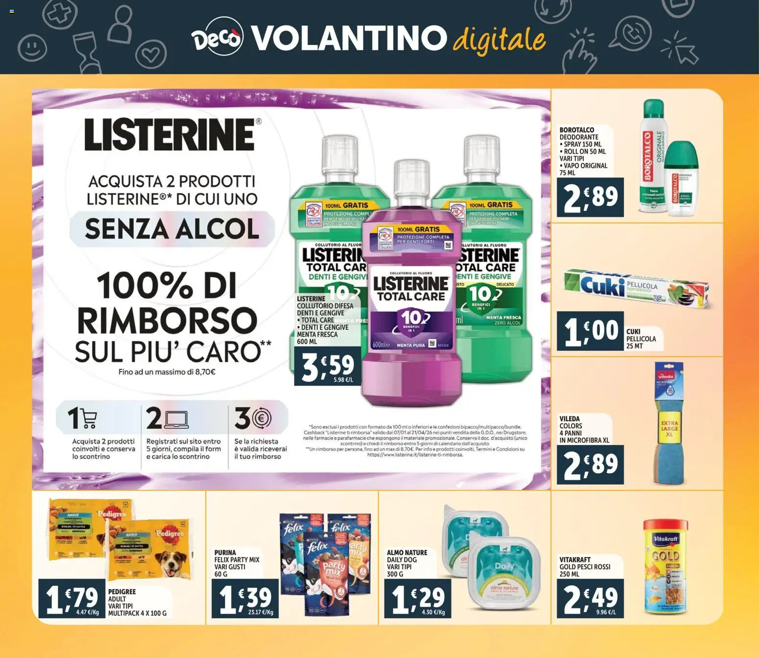 Volantino Decò del 20.01.2026 | Pagina: 28 | Prodotti: Deodorante, Collutorio, Menta, Pellicola