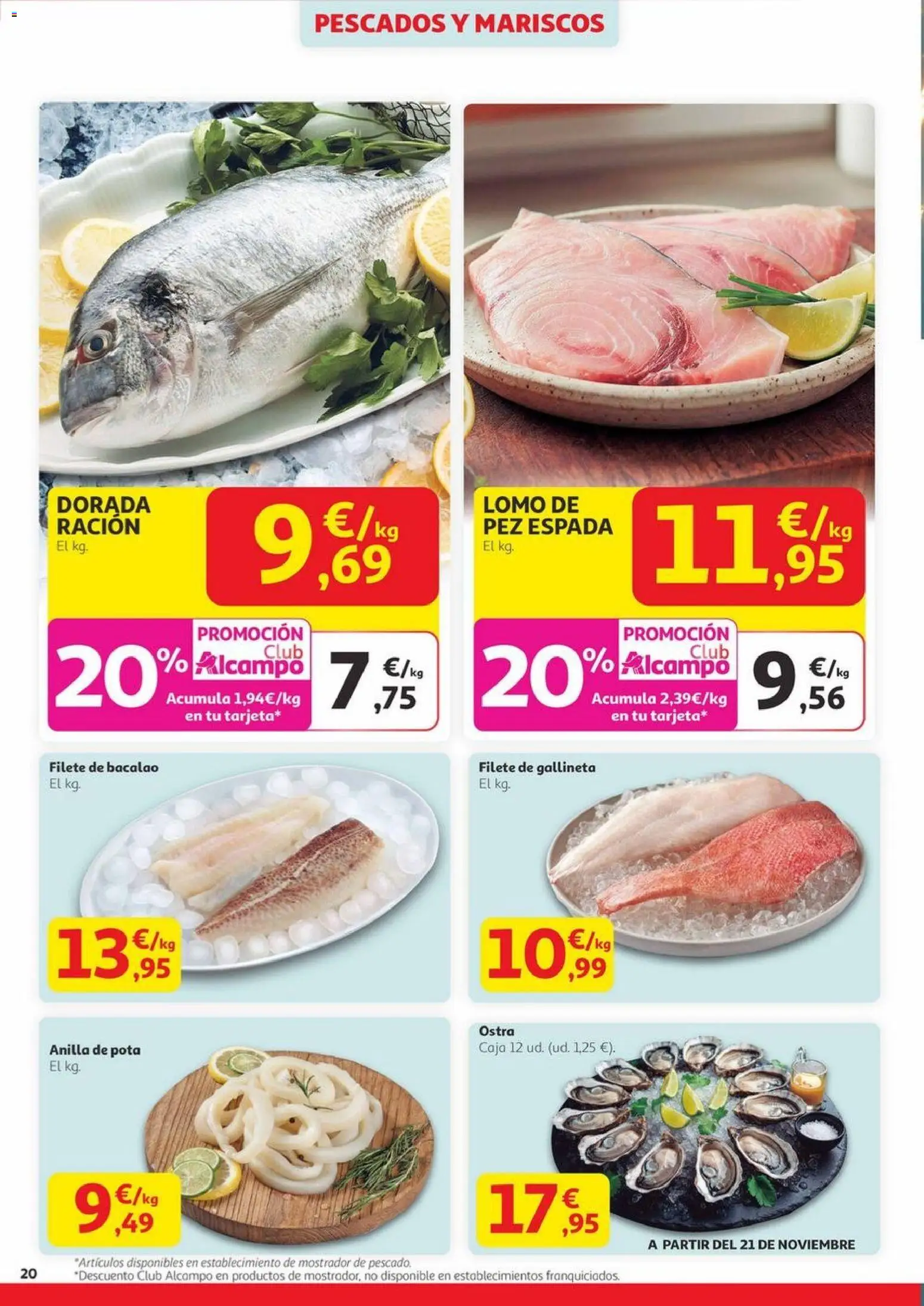 Alcampo - Canarias │ válido desde el 20.11.2025 | Página: 20 | Productos: Filete, Caja