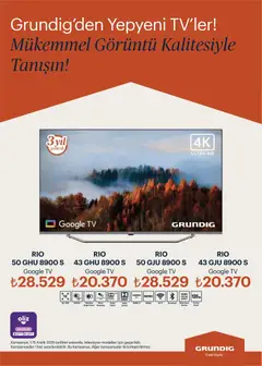 01.12.2025 tarihinden itibaren geçerli olan Arçelik kataloğu önizlemesi | Sayfa: 100 | Ürünler: TV, Televizyon