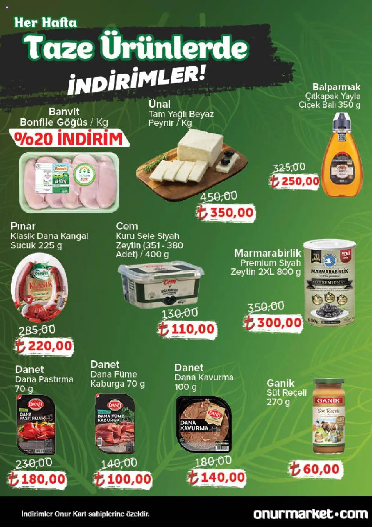 Onur Market Katalog Gurme - Istanbul - 16.10.2025 tarihinden itibaren geçerlidir | Sayfa: 2 | Ürünler: Süt, Peynir, Piliç, Dana füme