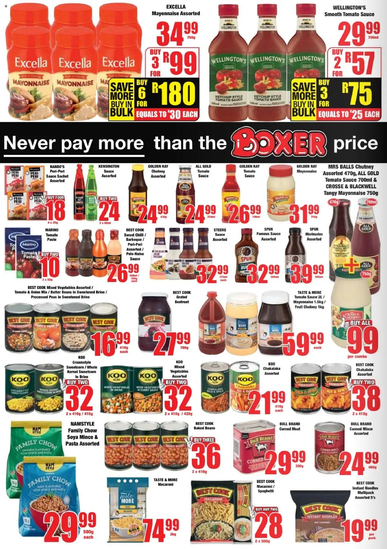 New Boxer catalogue – valid from 27.11.2025 | Page: 6 | Products: Butter, Noodles, Soya mince, Chilli