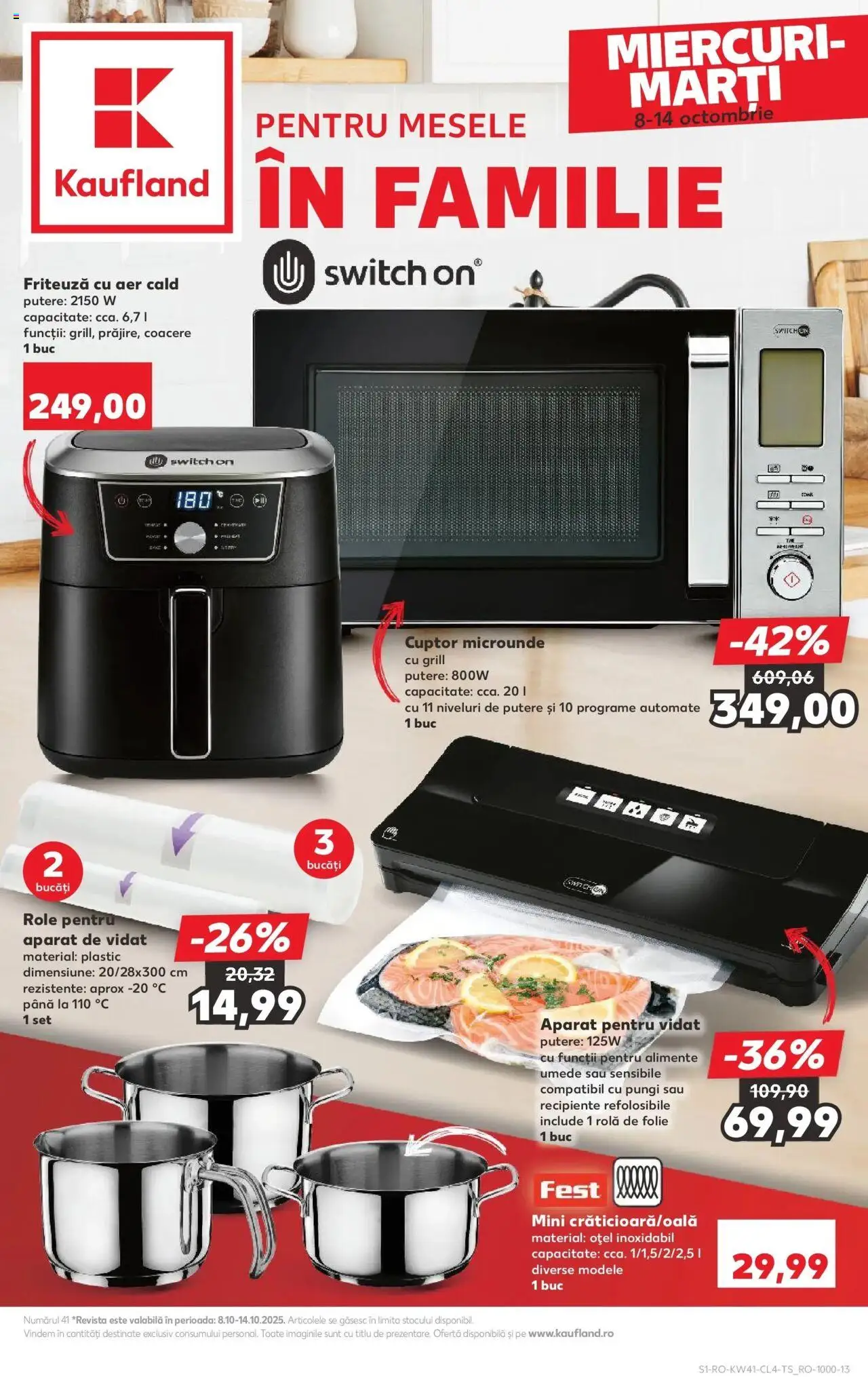 Noul catalog Kaufland – valabil de la 08.10.2025 | Pagină: 1 | Produse: Ginseng, Cuptor, Friteuză, Recipiente