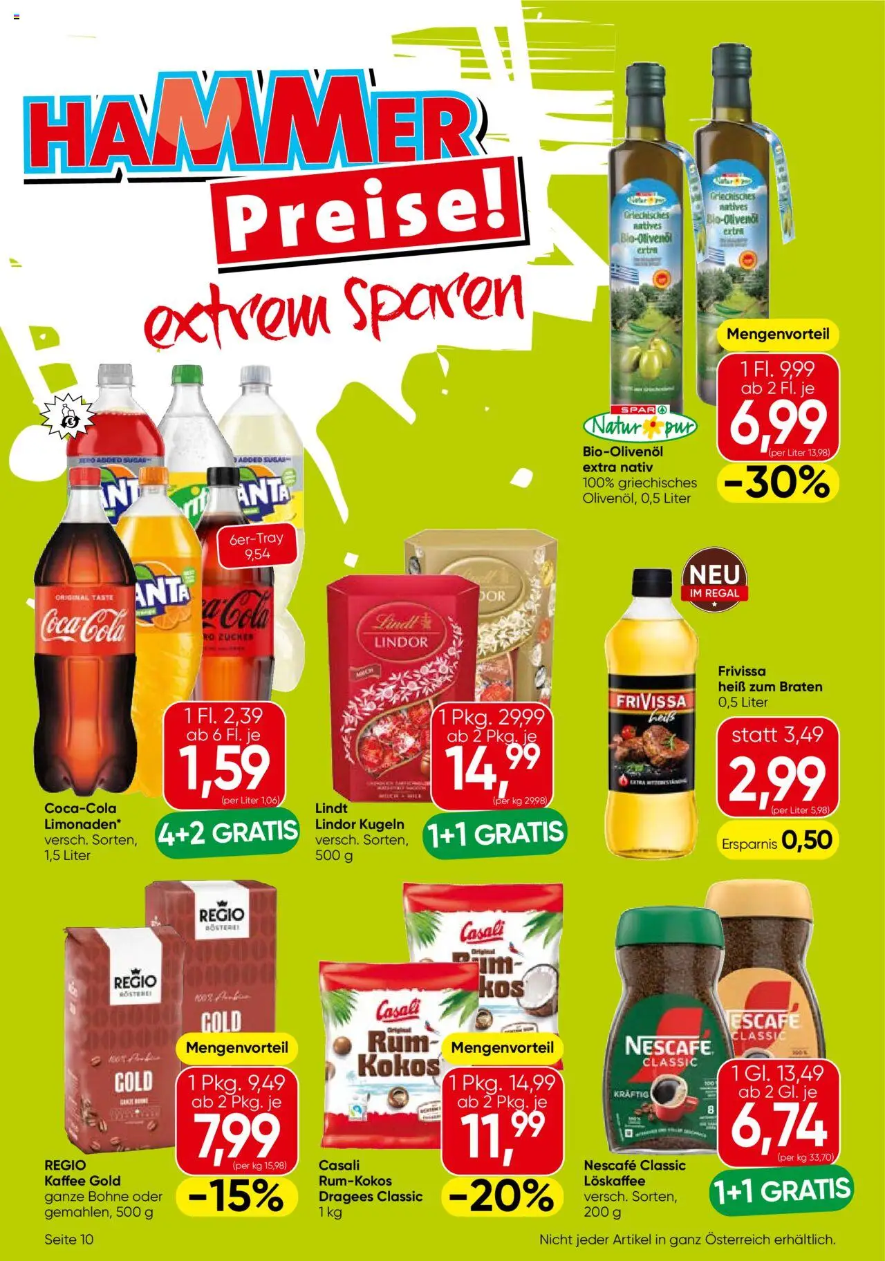 Eurospar Flugblatt - Steiermark gültig ab 11.09.2025 | Seite: 10 | Produkte: Regal, Kaffee