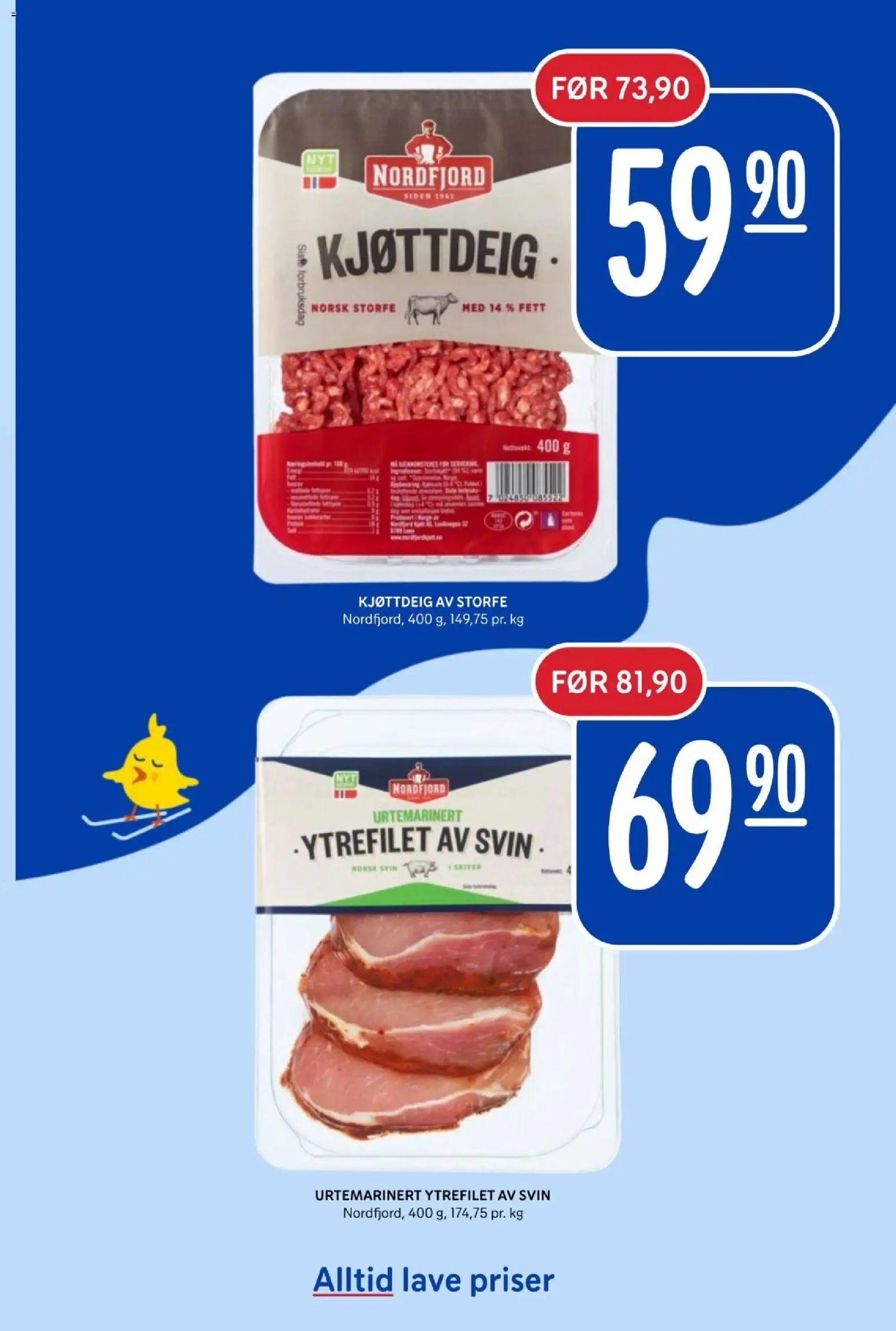 {H1} | Side: 8 | Produkter: Svin, Kjøttdeig