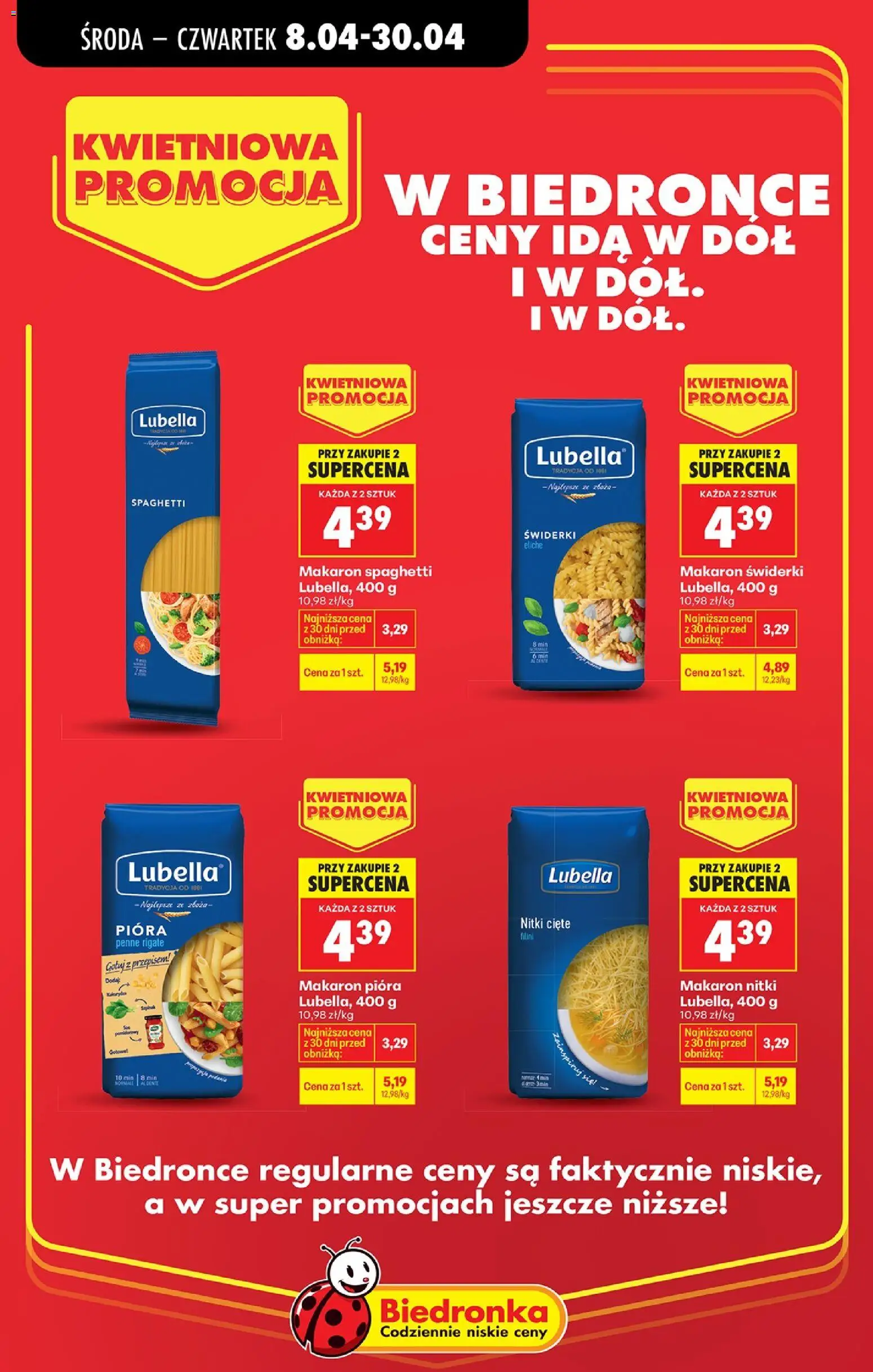 Biedronka Polsko leták - Kwietniowa promocja od 08.04.2026 | Strana: 10 | Produkty: Penne