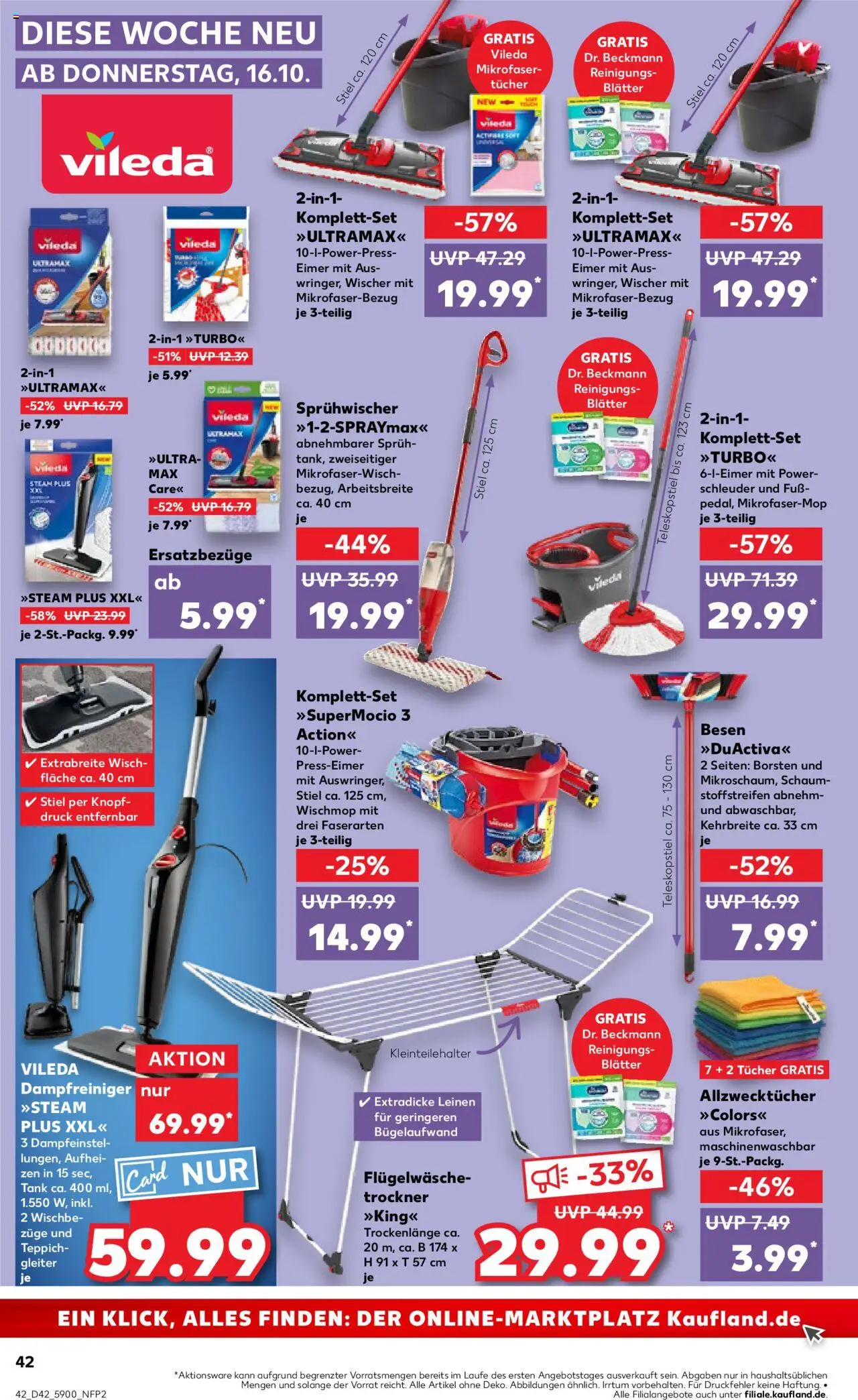 Kaufland prospekt Frankfurt (Oder)	 – gültig ab 16.10.2025 | Seite: 42 | Produkte: Trockner, Teppich