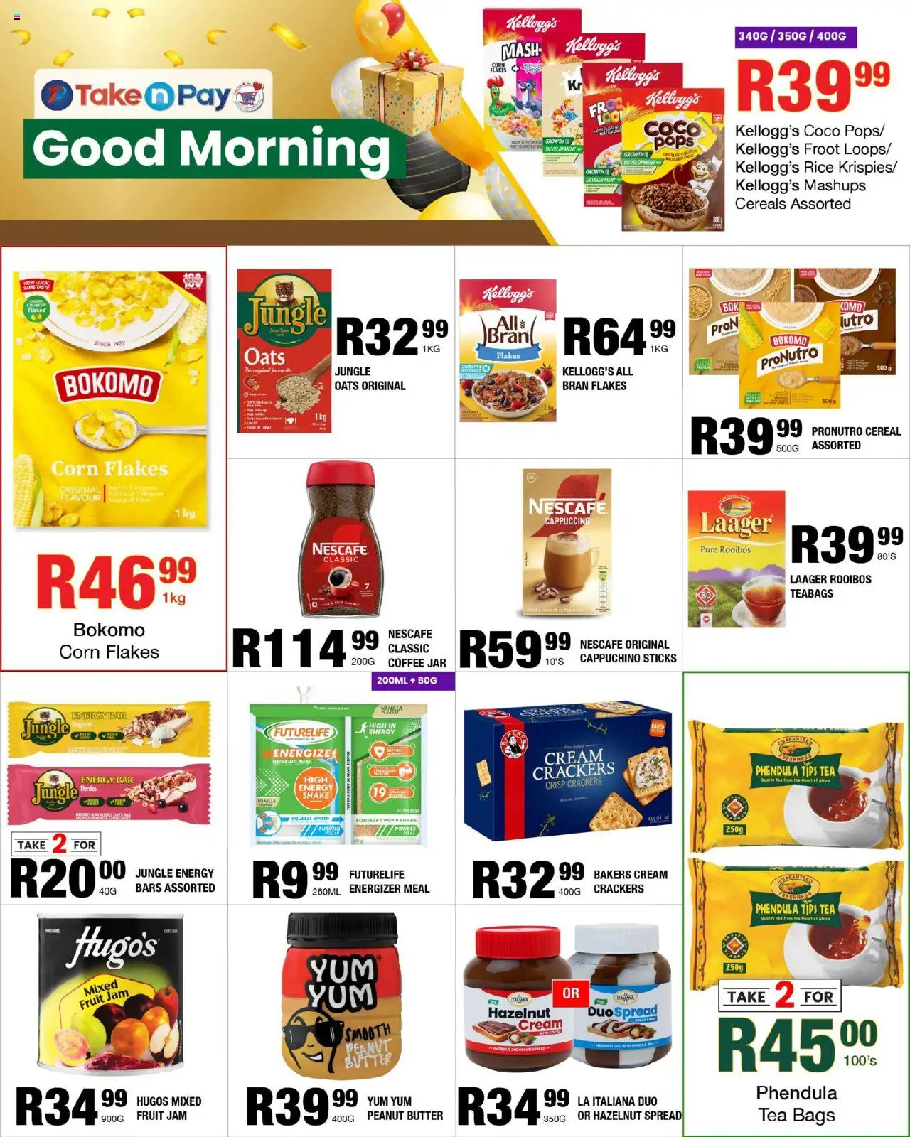 New Take n Pay catalogue – valid from 20.10.2025 | Page: 8 | Products: Jam, Powder, Flakes, Fruit