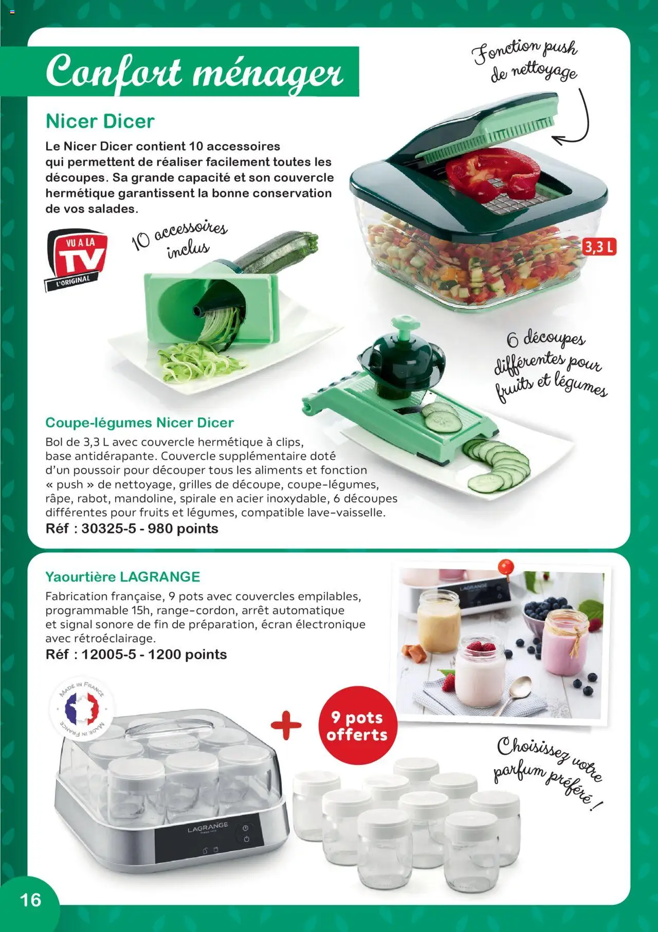  | Page: 16 | Produits: Base, Parfum, Bol, Yaourtière