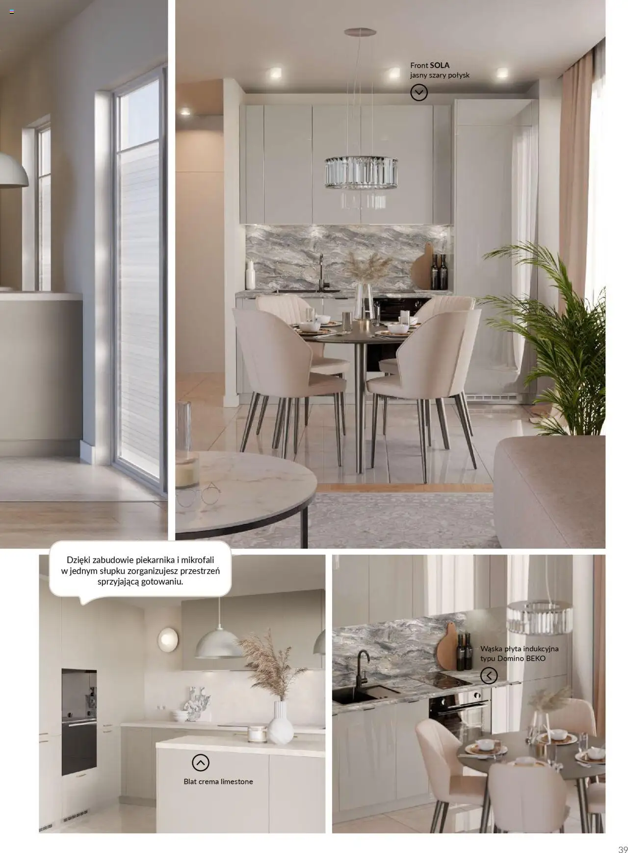 Salony Agata Gazetka - Kuchnie Qubik od 21.03.2025 | Strona: 39 | Produkty: Płyta indukcyjna
