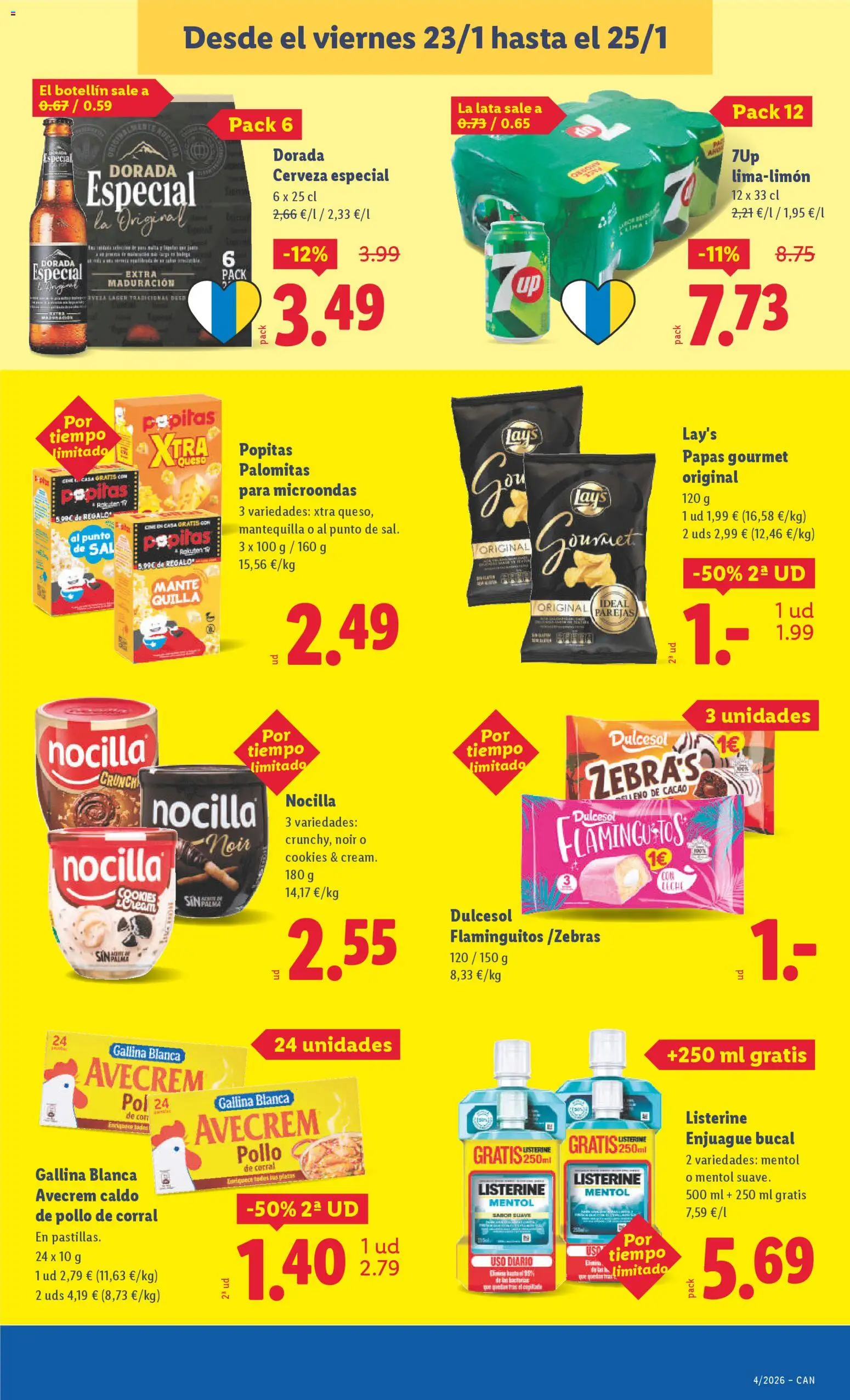 Lidl - Canarias │ válido desde el 19.01.2026 | Página: 35 | Productos: Leche, Cerveza, Συσκευή ροής, Φρυγανιές σικάλεως