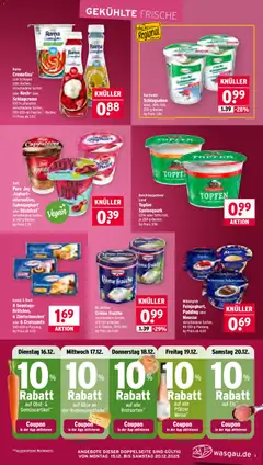 Wasgau Prospekt 	 ab 15.12.2025 gültig | Seite: 11 | Produkte: Rama, Schlagsahne, Obst, Speisequark