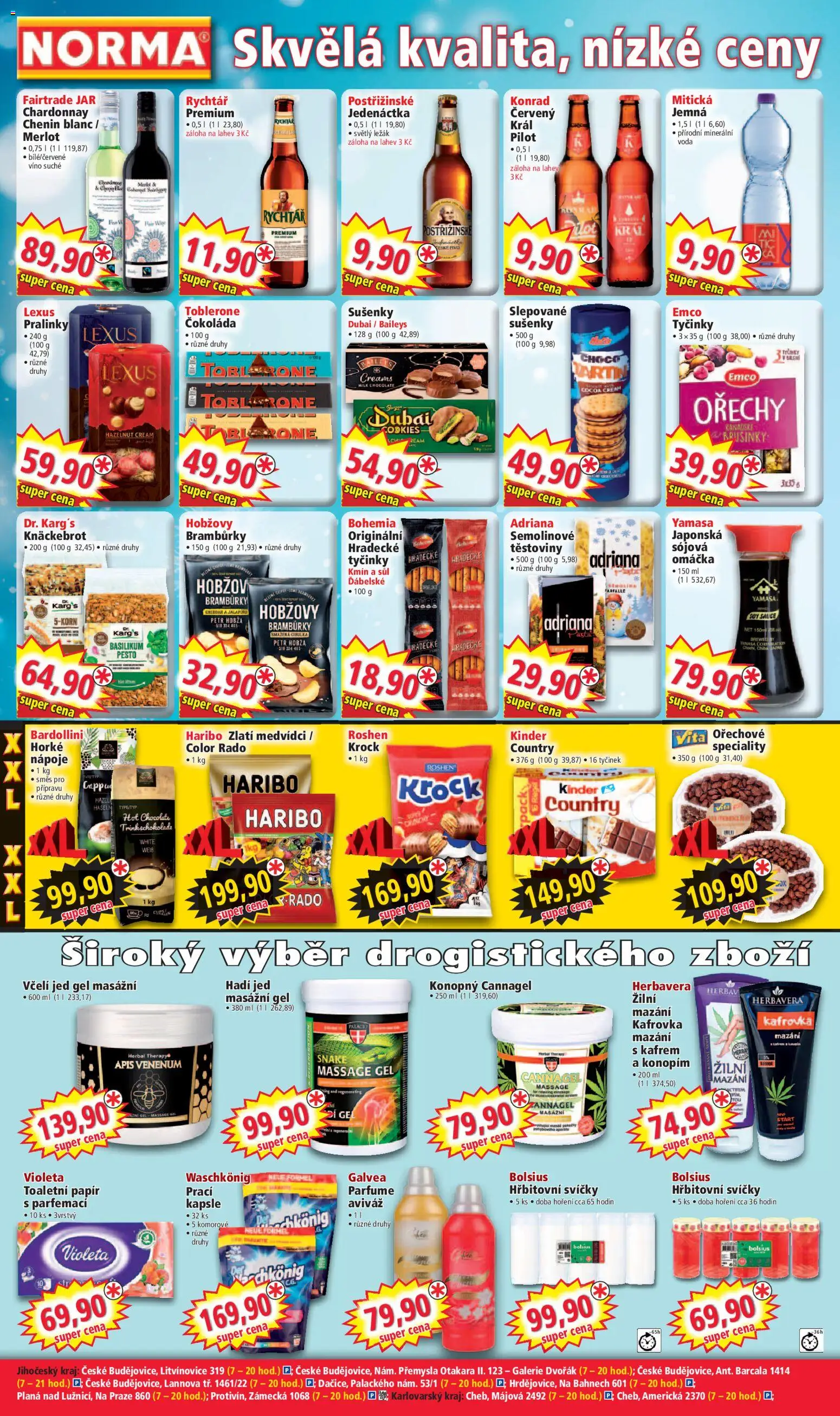 Norma leták od 12.01.2026 | Strana: 4 | Produkty: Těstoviny, Kapsle, Brusinky, Cheddar