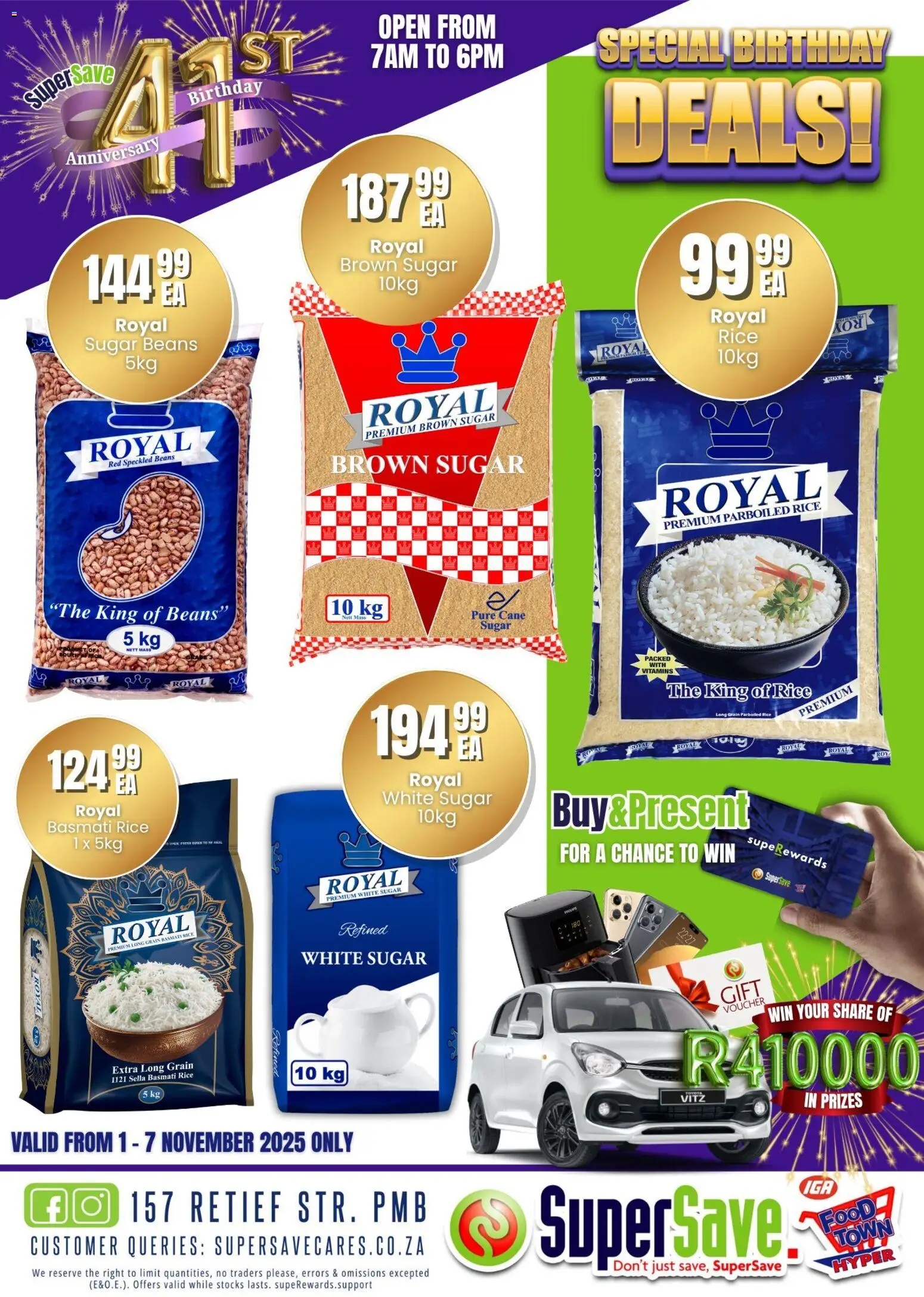 New Super Save catalogue – valid from 31.10.2025 | Page: 44 | Products: Beans, Vitamins, Rice, Sugar